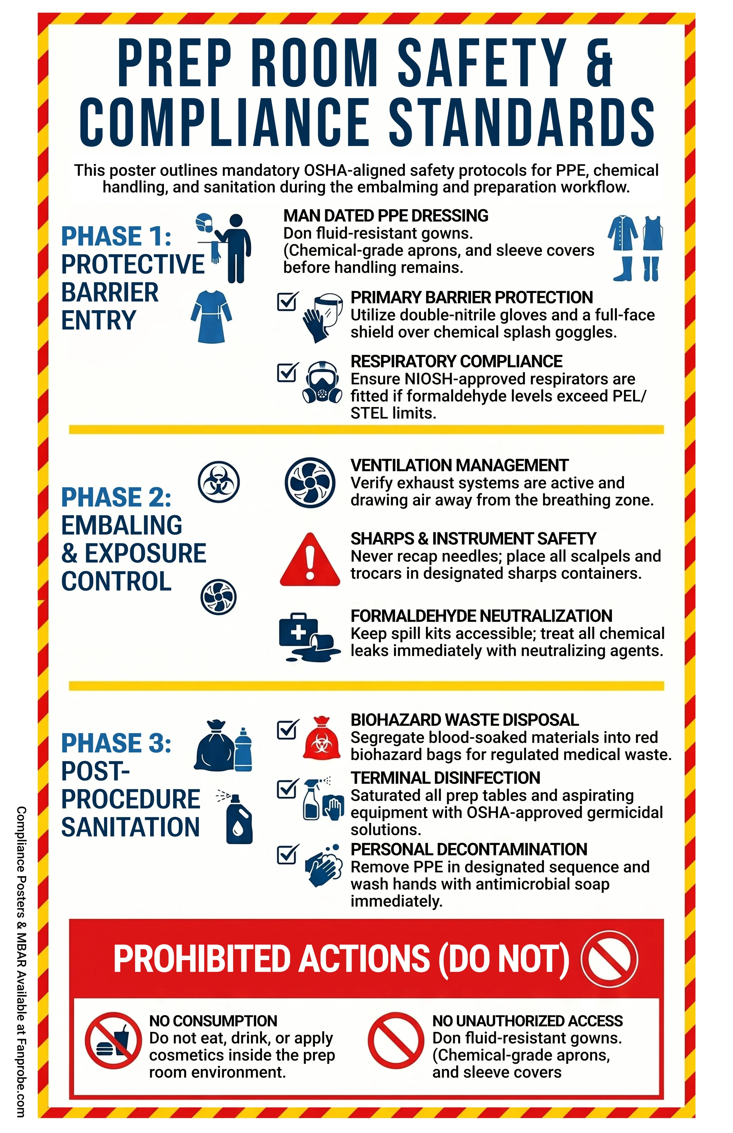 Prep Room Safety & Compliance Standards