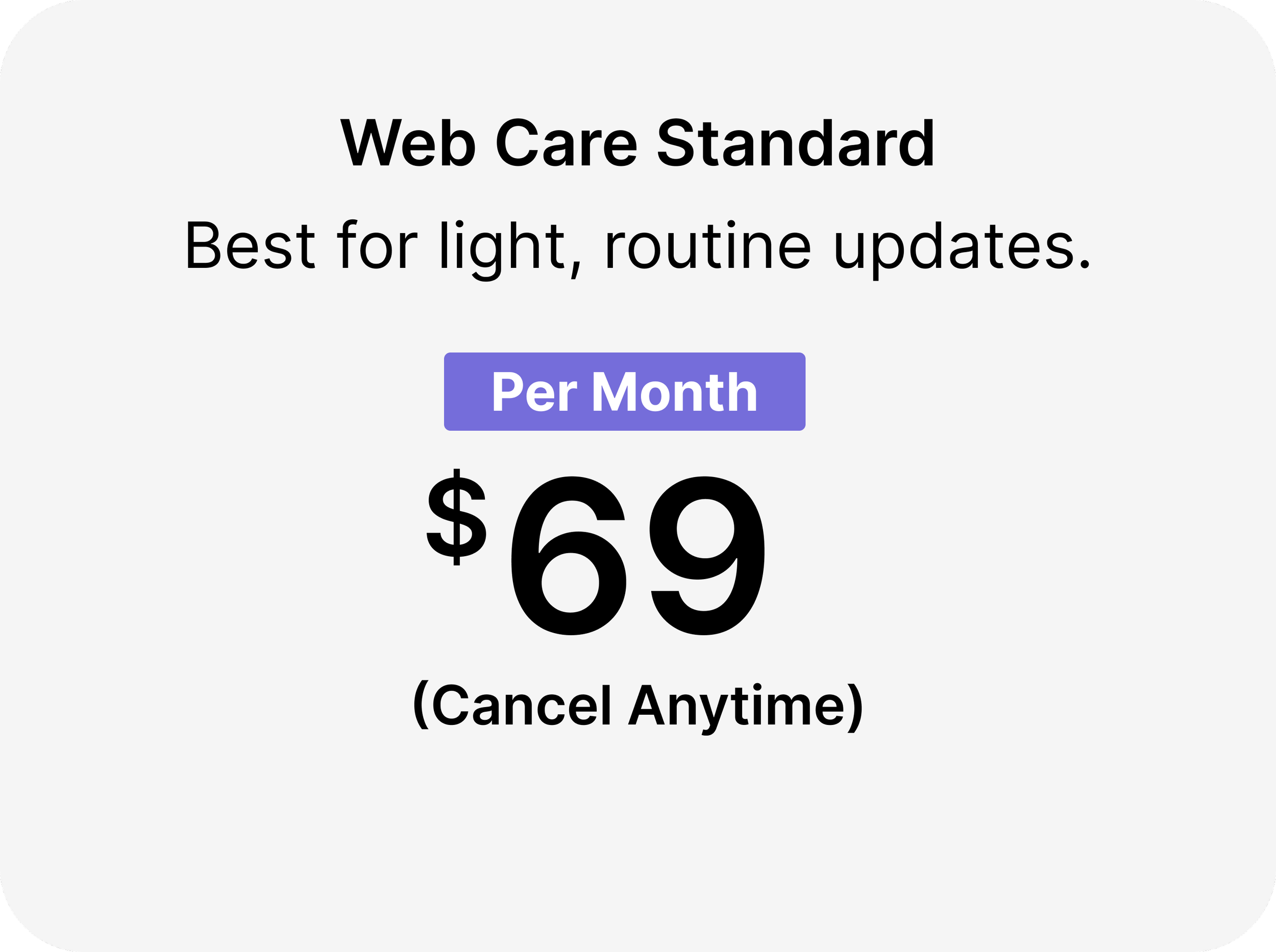 Web Care Standard (Monthly)