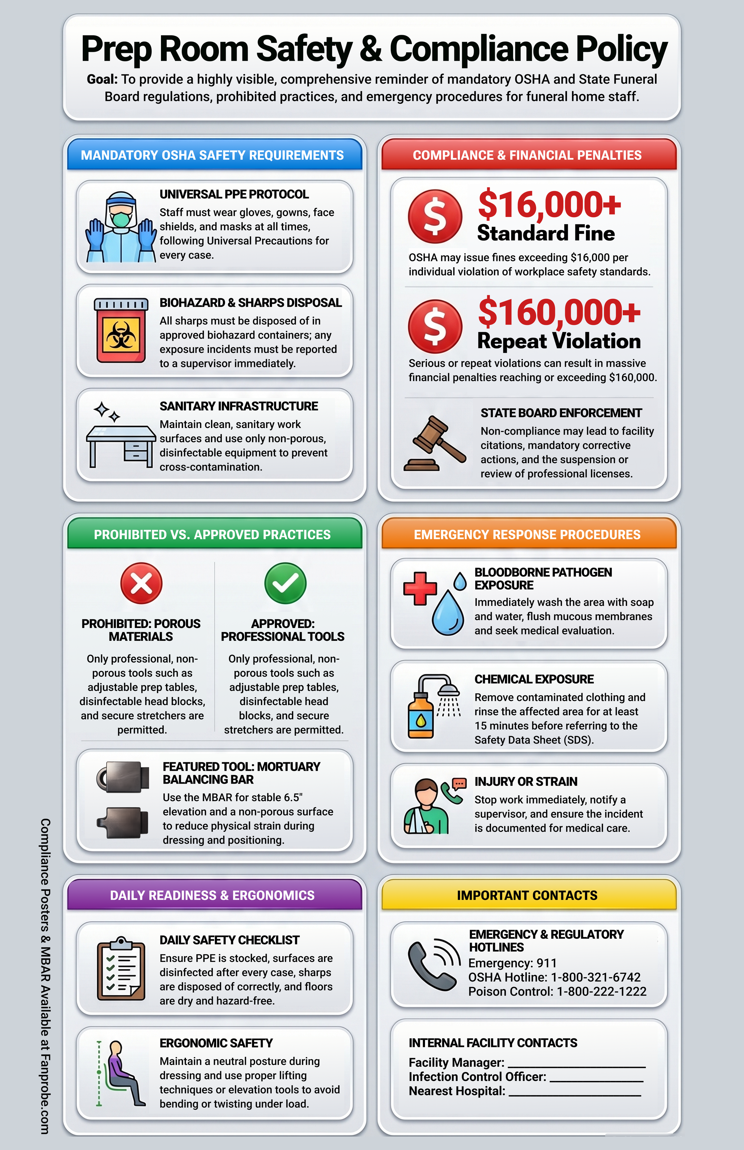 Prep Room Safety & Compliance Policy