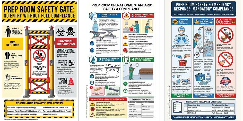 Prep Room Safety Posters