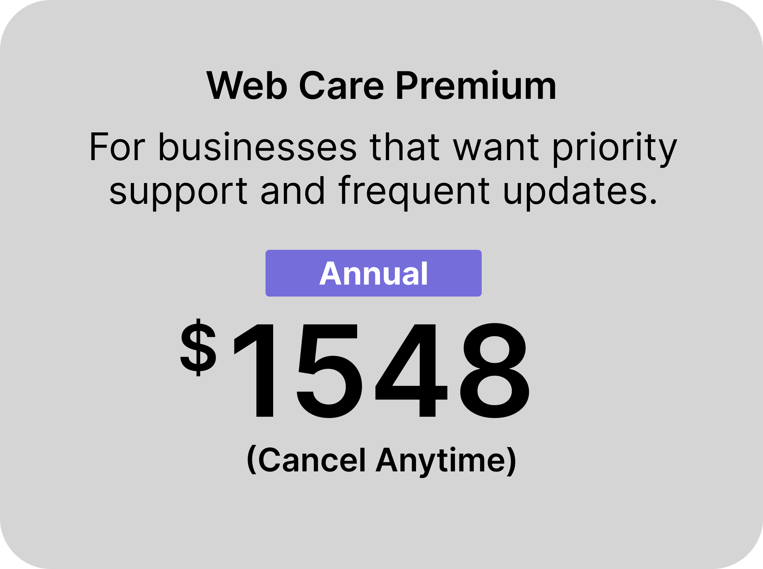 Web Care Premium (Annual)