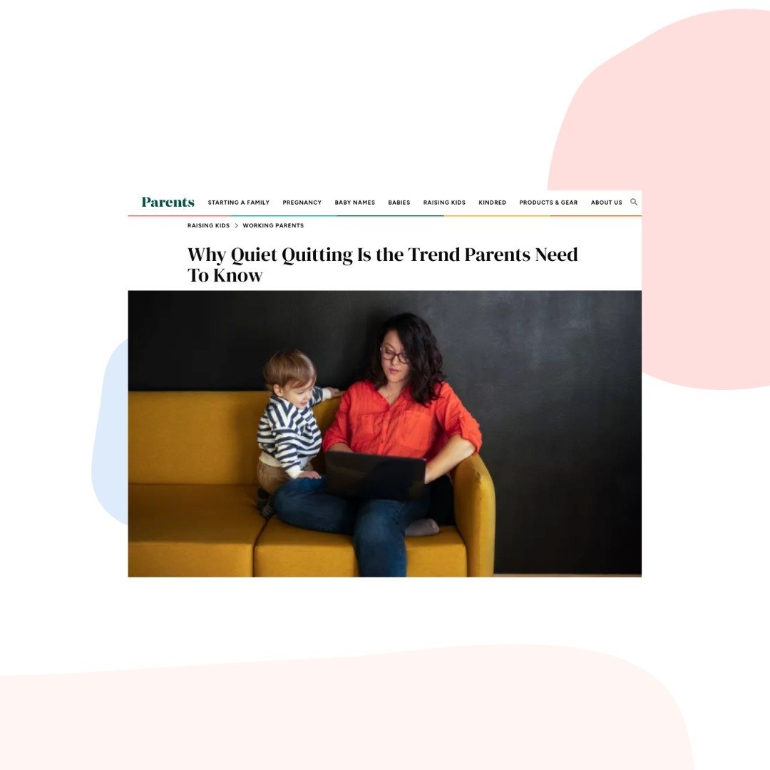 Does quiet quitting actually work? Read up on this @parents piece by @bethannmayer427 featuring the @modernmommydoc to learn more!

#quietquitting #parents #parenting #mother #mom