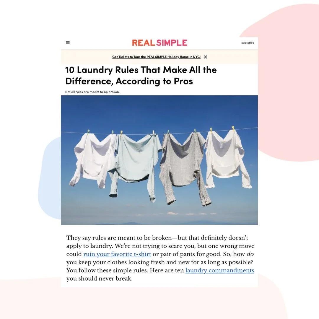 @itsamandalauren wrote a piece for @real_simple and included some quotes from @noscrubslaundry's co-founder and CEO, Matt O'Connor. Check it out at the link in our bio!

#laundry #laundryday #householdchores #chores #laundryservice #laundryroom #real