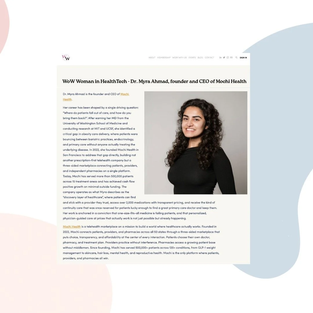 @joinmochi is changing the game when it comes to finding treatment plans that work within your budget &ndash; from weight loss and nausea to anti-aging and haircare. Check out this @women_of_wearables Q&amp;A to learn more about what they're doing!

