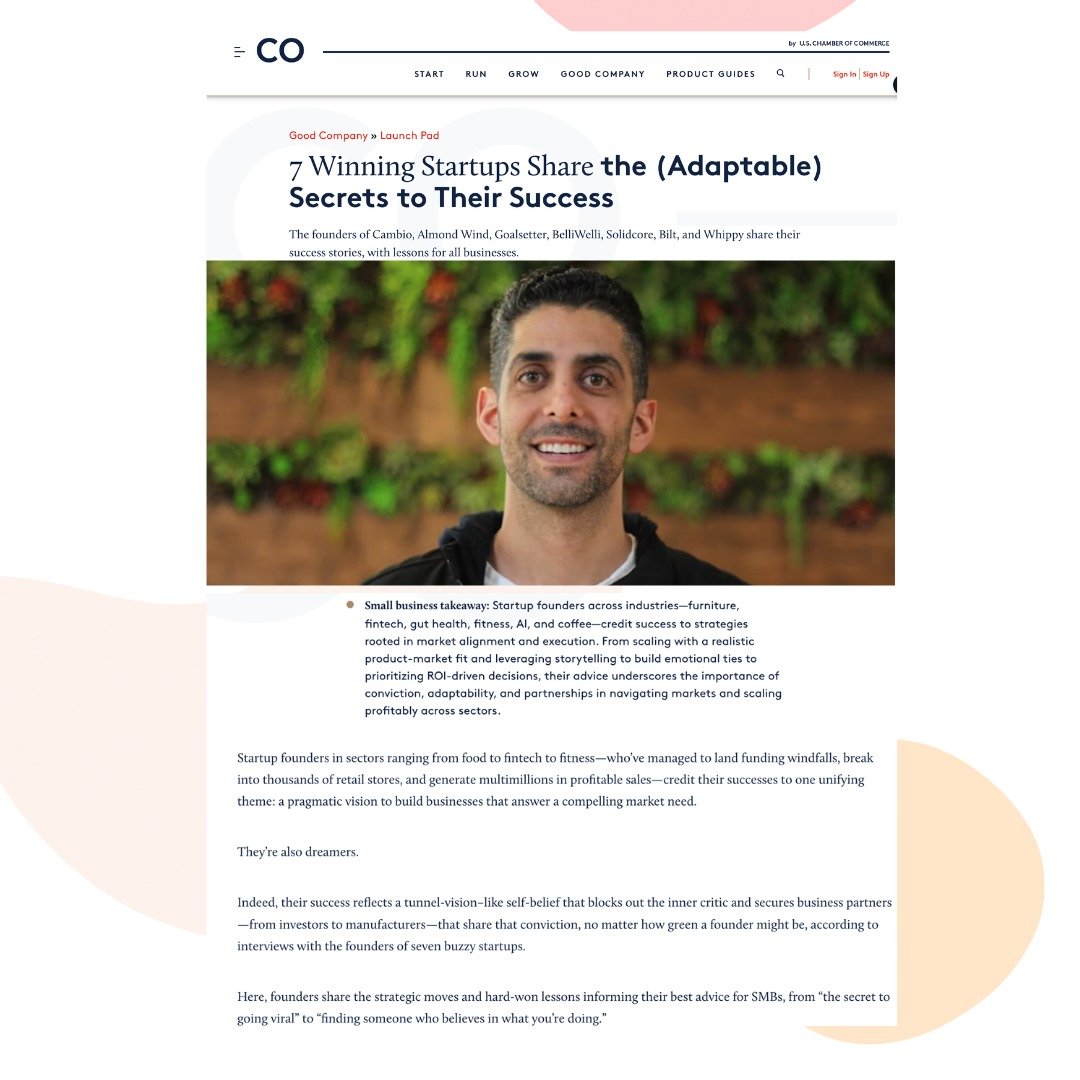 With $500,000 in monthly revenue, @whippyai's co-founder and CEO, @ddaneshgar, spills the tea with @thrivewithco on his secrets to the success behind it. Always a pleasure to be surrounded by other brands like @belliwellihealth, @bilt, @almond.wind, 