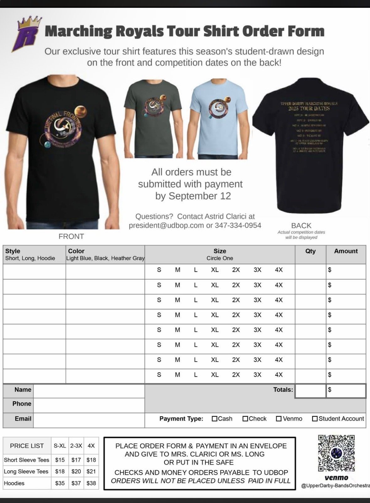 Order your tour shirt now!  (Copy)