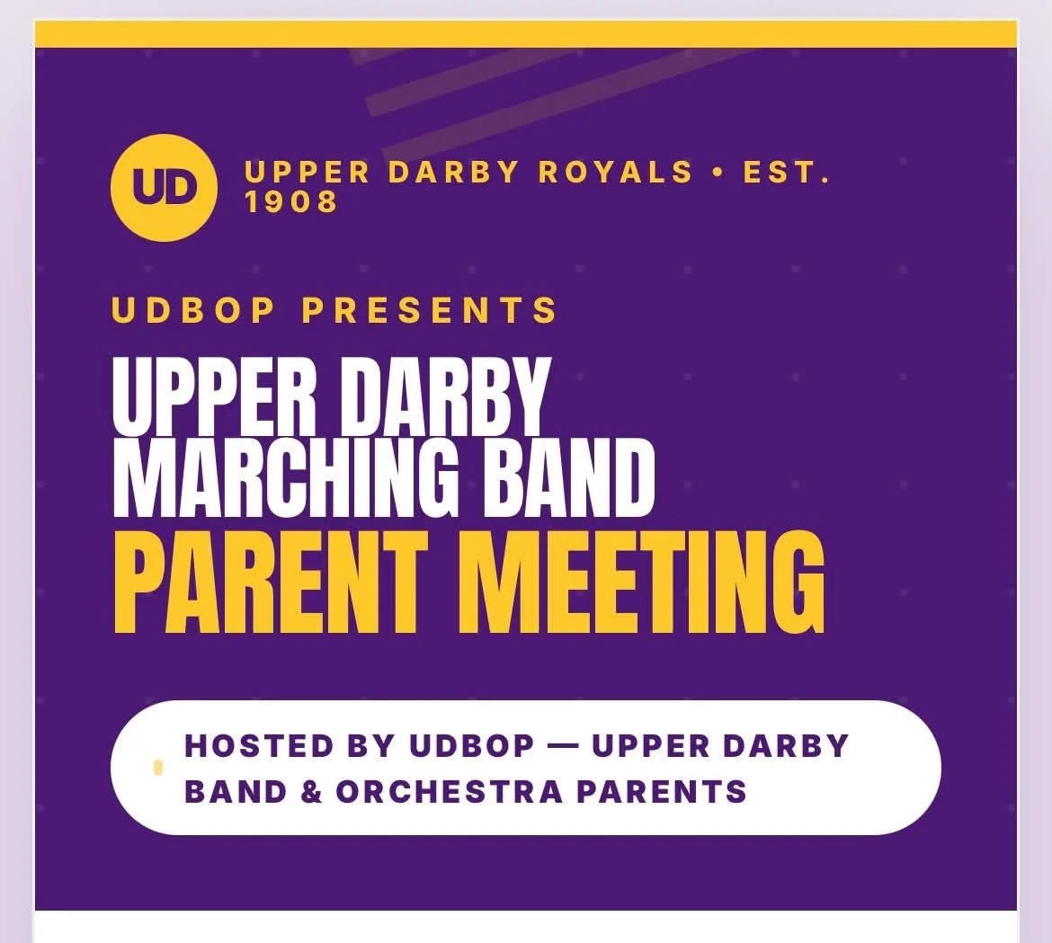 Come to the Marching Band Parent Meeting 