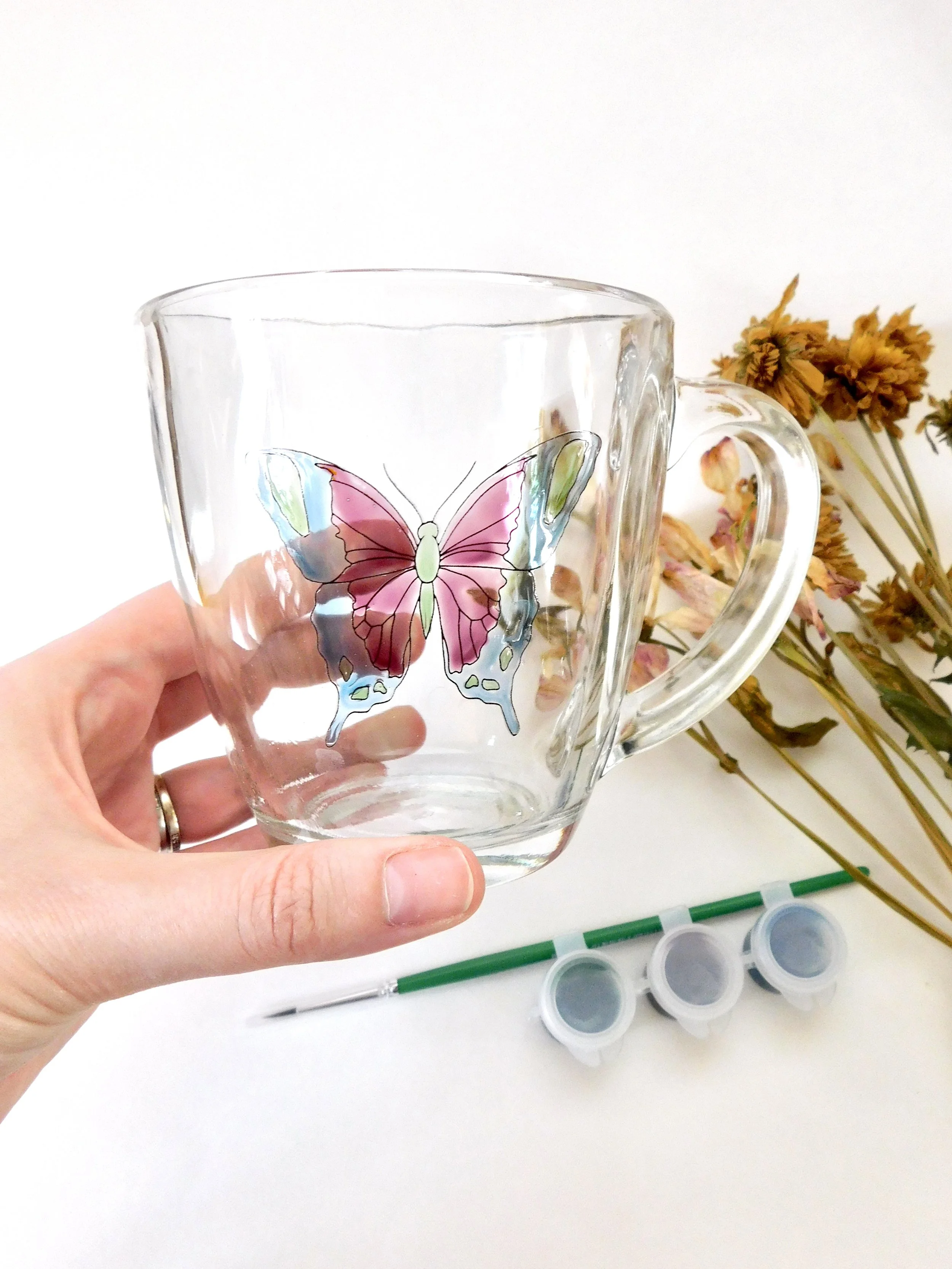 Glass Painting Design Outline / Peony Pattern Download PDF — Jenny