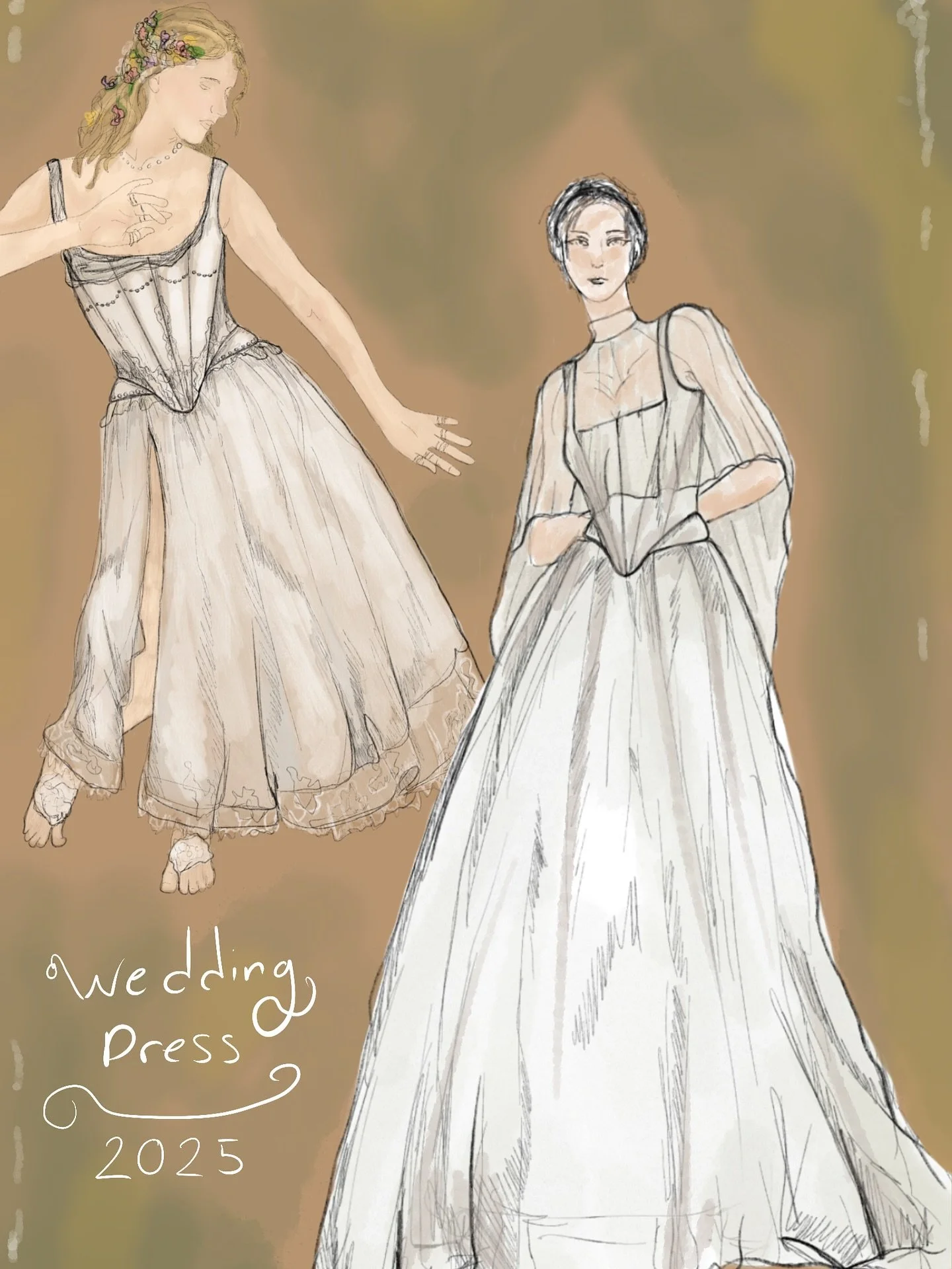 My wedding dress
11/01/2025

I designed, cut and made my wedding dress out of heritage linen and silk cape.

Thank you so my beautiful bridesmaid Jas and Mum for fitting me and helping me hem the thing the night before the wedding in classic costume 