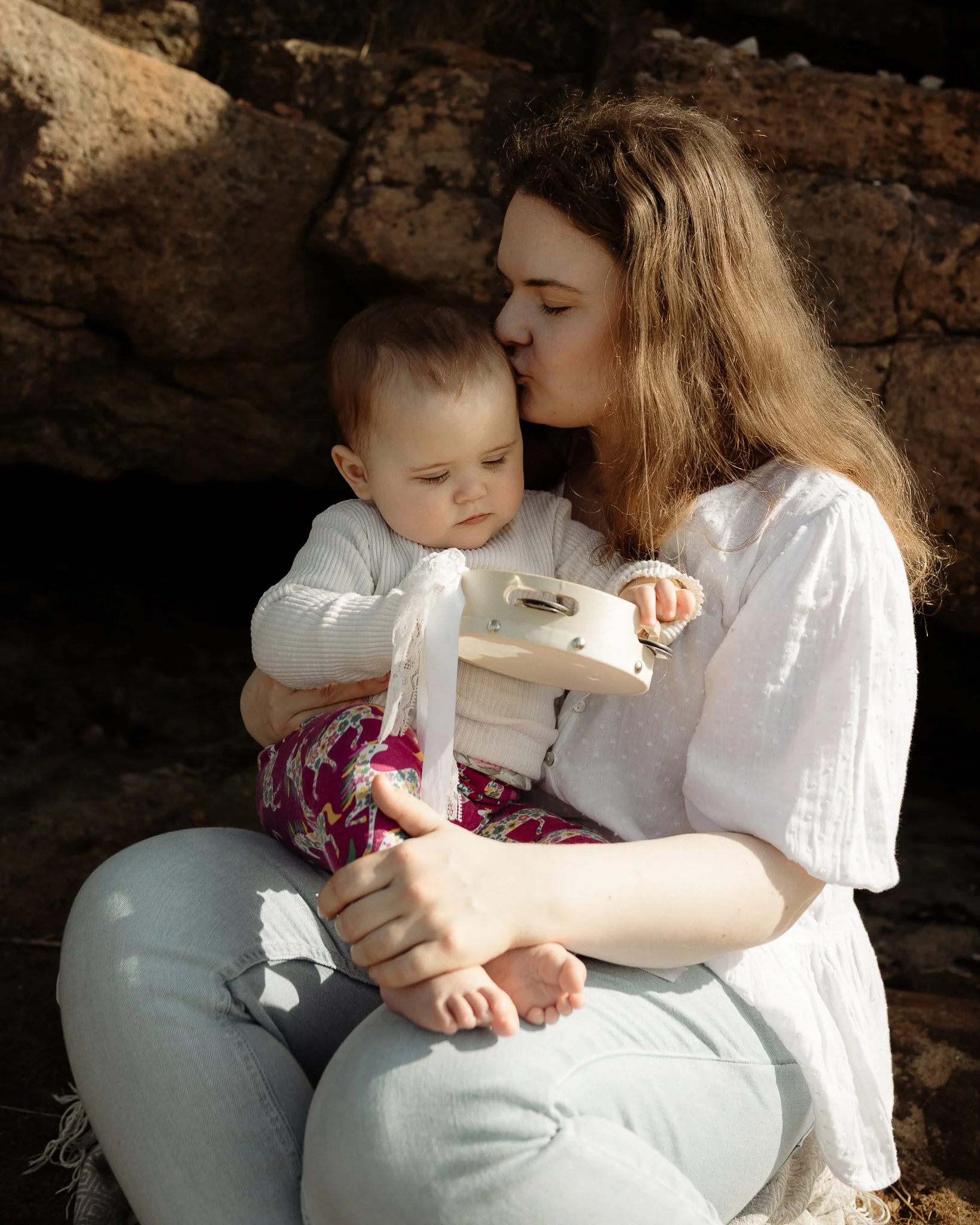 Mothering moments with Lisa & Caia at Half Moon Bay