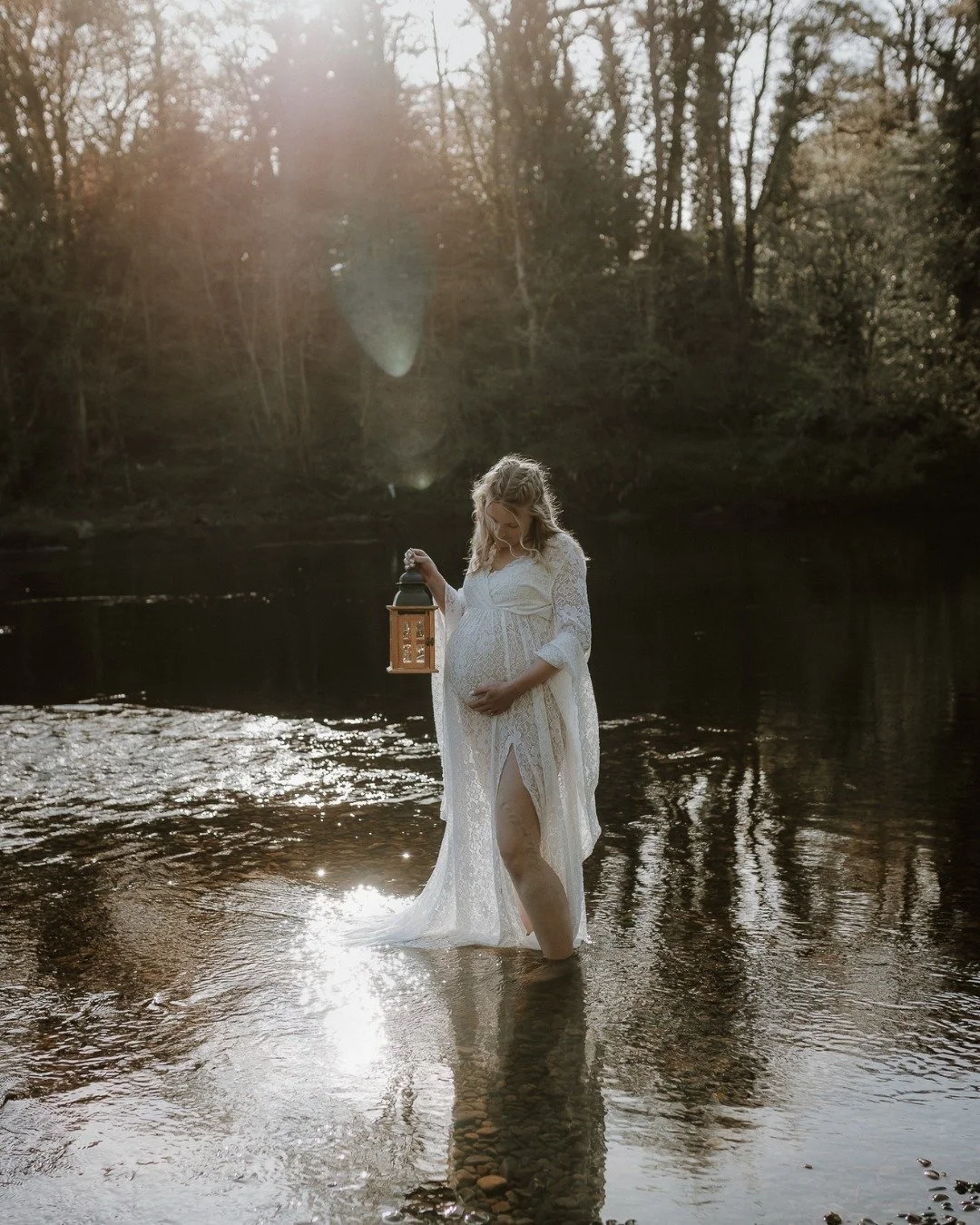 There is something quietly magical about watching a family wait for someone they haven't met yet.

On a warm April evening at Crook O'Lune, Jessie and her boys splashed, cuddled, explored and paused to feel the tiny kicks of the little soul who will 