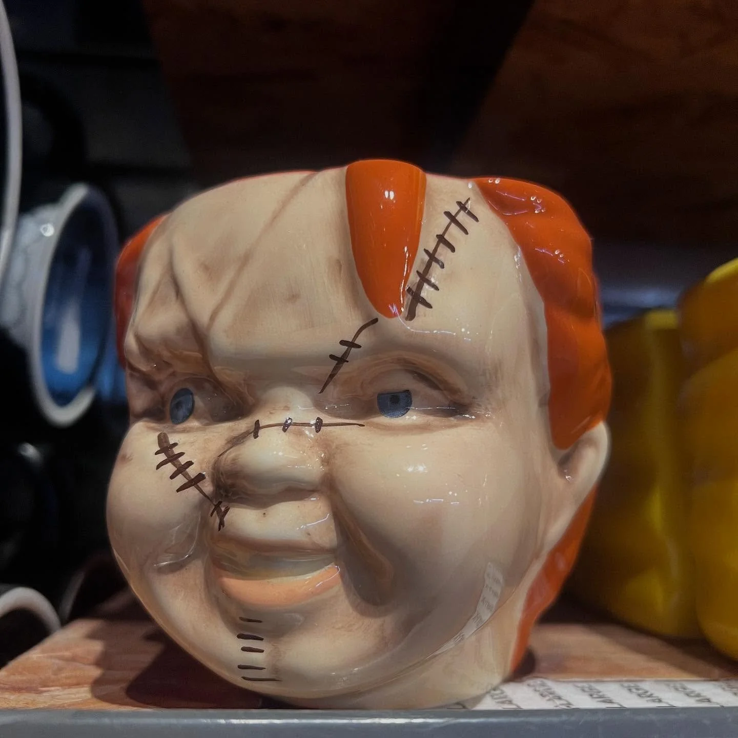 Hi, I’m Chucky, and I’m your friend till the end. Hidey-ho! ๐ช 
Happy Chucky Day! Mug available at @spencers