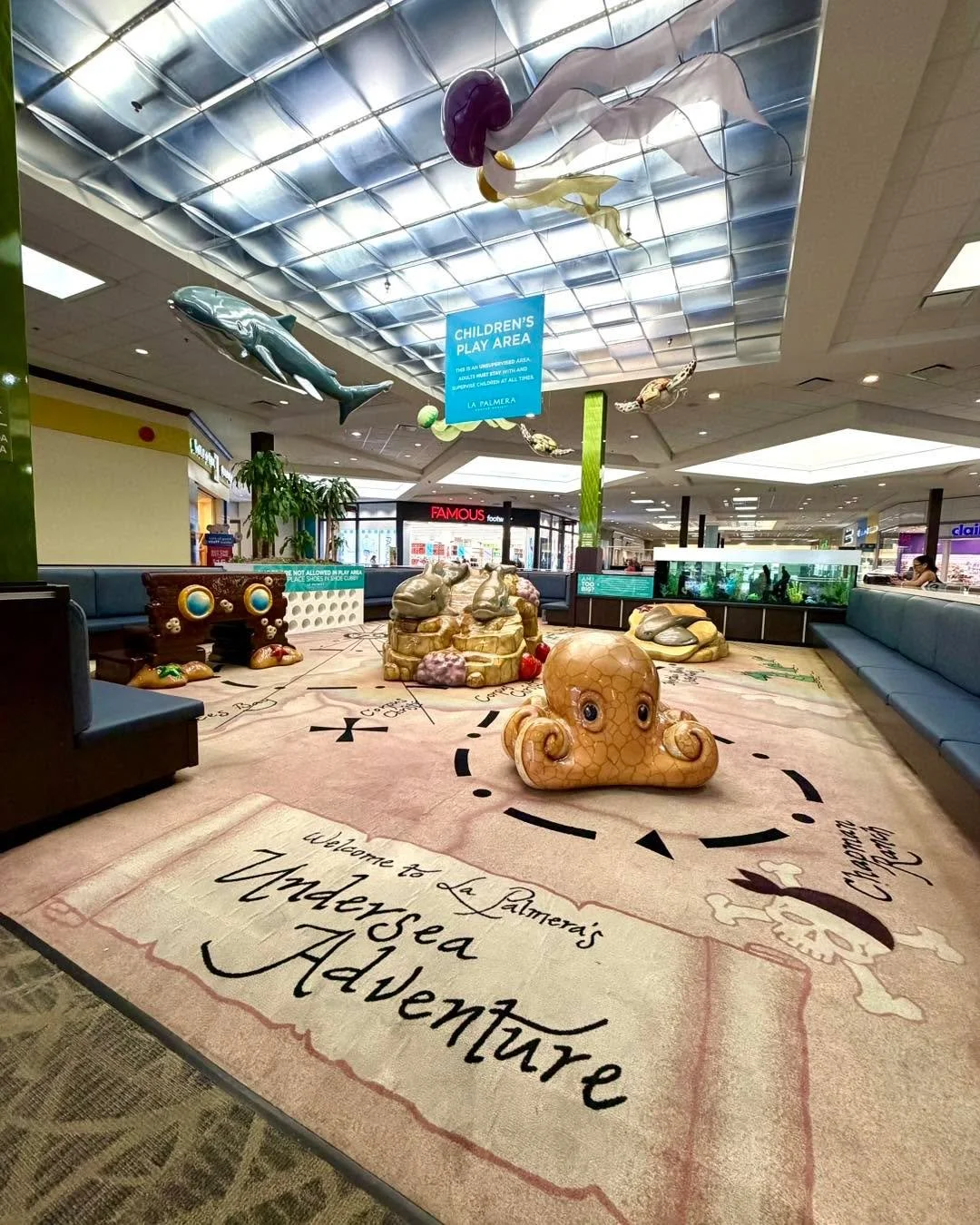 Dive into the newly refreshed Children&rsquo;s Play Area at La Palmera! 🐬🐙 It&rsquo;s officially reopened and sparkling on the upper level.