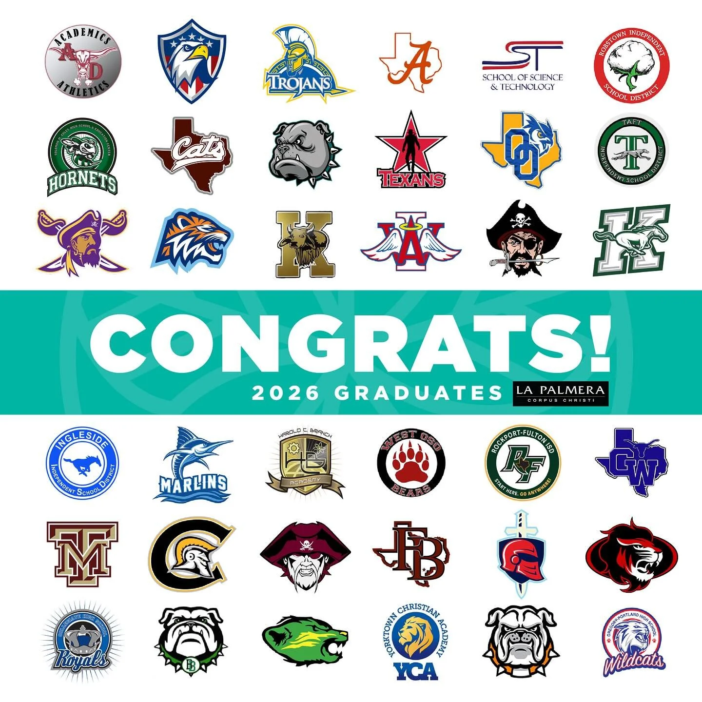 We are so proud of all our Coastal Bend 2026 high school grads! 🎓🎉 You all have bright futures ahead. 😎 We&rsquo;re here for your graduation day looks and parties. #atthecenterofitall #classof2026🎓 #highschoolgraduation #corpuschristi