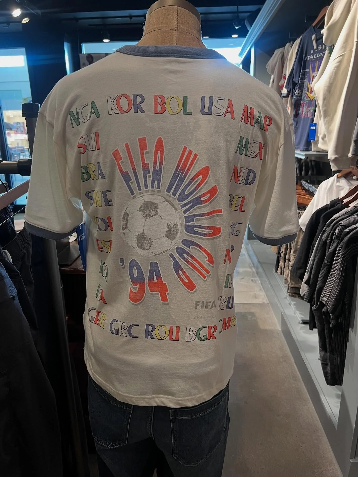 The boxy &lsquo;94 FIFA tee or the Manchester City F.C. hat&hellip; your favorite World Cup looks are available at @hollister at La Palmera. ⚽️🔥
