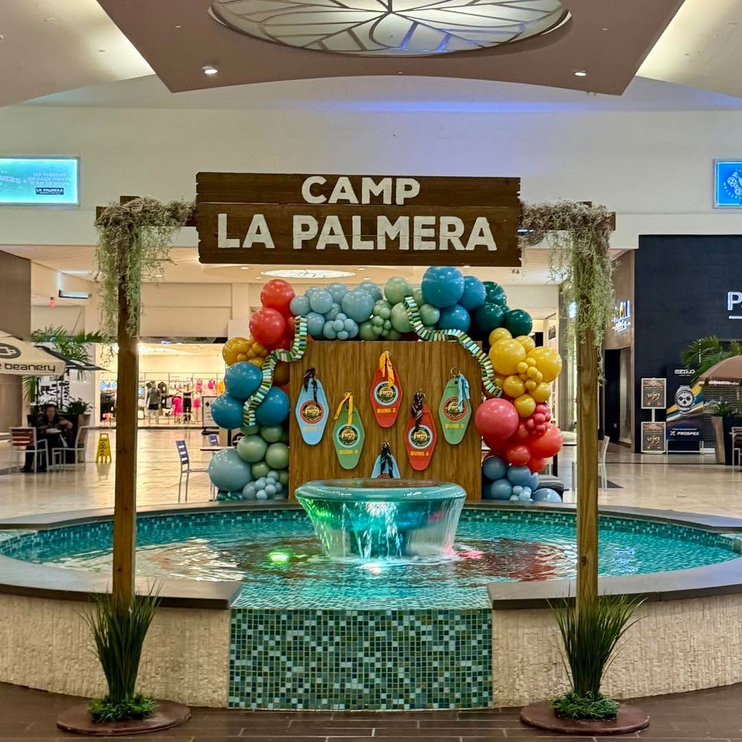 🏕️☀️ Camp La Palmera is officially in session! ☀️🏕️

Grab your friends, bring the family, and kick off a summer full of FREE fun at La Palmera! Today from 1&ndash;3 PM, join us in the Food Court for a Huntrix Tribute Sing Along Experience and sing 