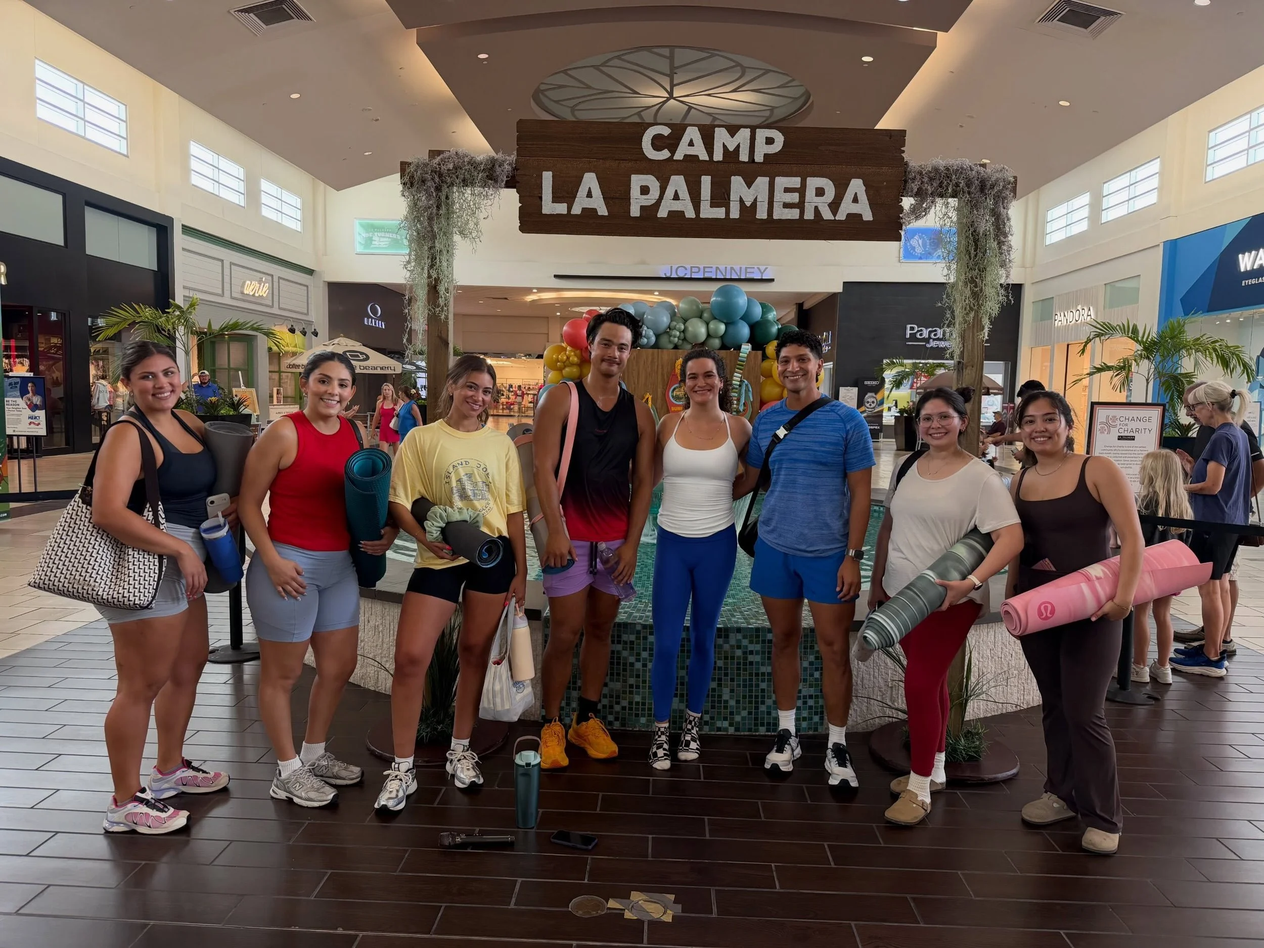 Pilates is the best way to kick off Independence Weekend!🇺🇸 Thank you to @lemoncommunity_ and @bayside.pilates for bringing some movement to Camp La Palmera today. Next Friday, pop in for some pickleball with @ywca_cc_tx from 12pm-2pm! 

See the fu