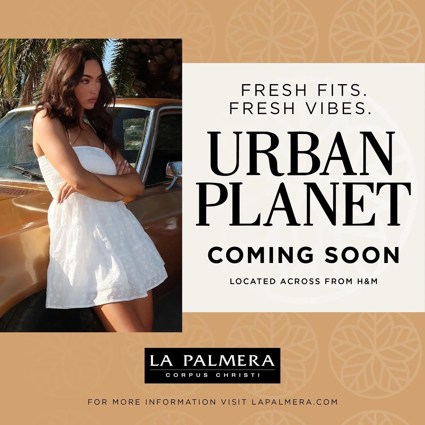 📣COMING SOON📣 Fashion retailer Urban Planet and Dallas-based beauty retailer Shop Miss A will be coming to La Palmera! 

The two-story 23,986-square-foot @urbanplanet_usa plans to open by the end of the year and will be located in the mall&rsquo;s 