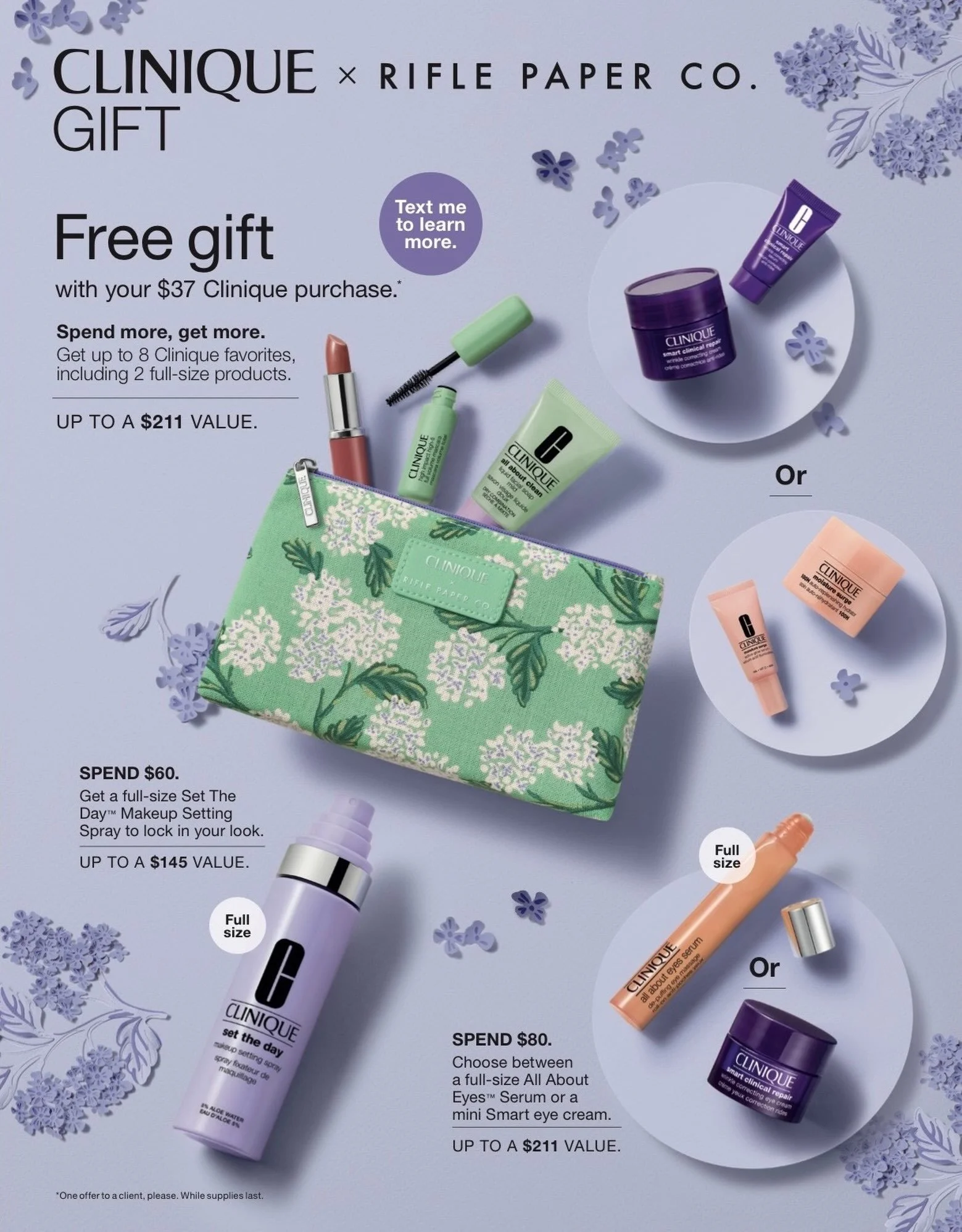 Today at @dillardslapalmera 🎁. Free gift when you spend $37 at the #clinique counter! ✨