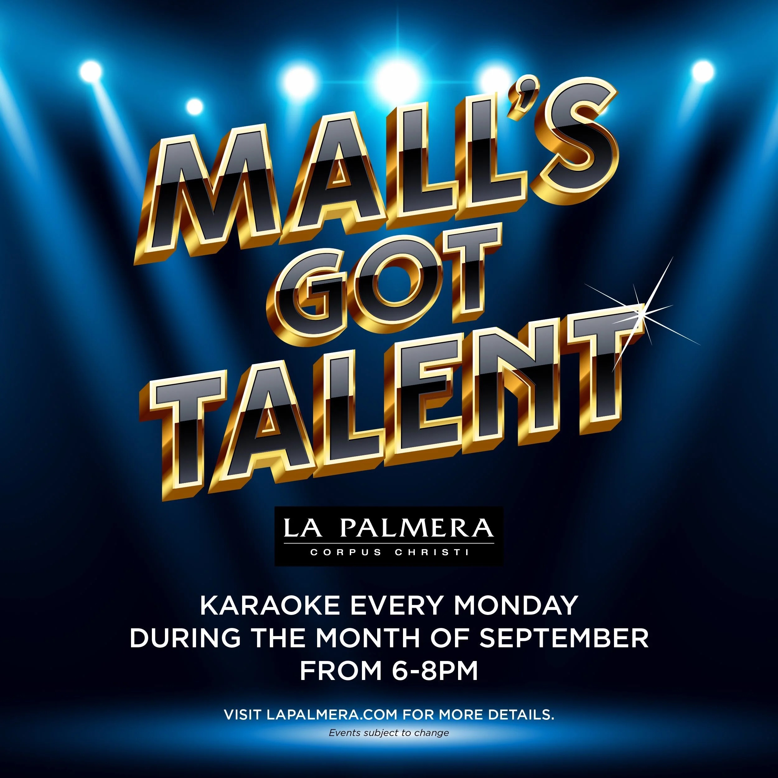 Back by popular demand! 🎤 The Mall&rsquo;s Got Talent Karaoke Mondays return for the month of September. Take the stage in the Food Court from 6pm-8pm. ✨