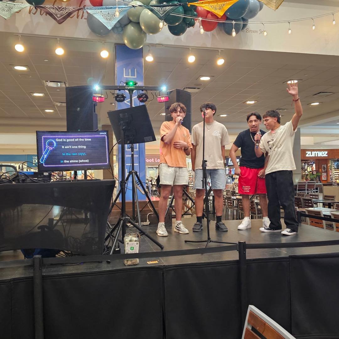 Grab your bros, it&rsquo;s Karaoke Monday. 🎤🎶 6pm-8pm in the Food Court. Free and available for all ages. Get there early to secure your spot on The Stage! 🌟
