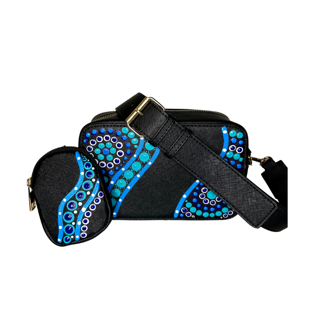 Crossbody Bag- Ocean Blues