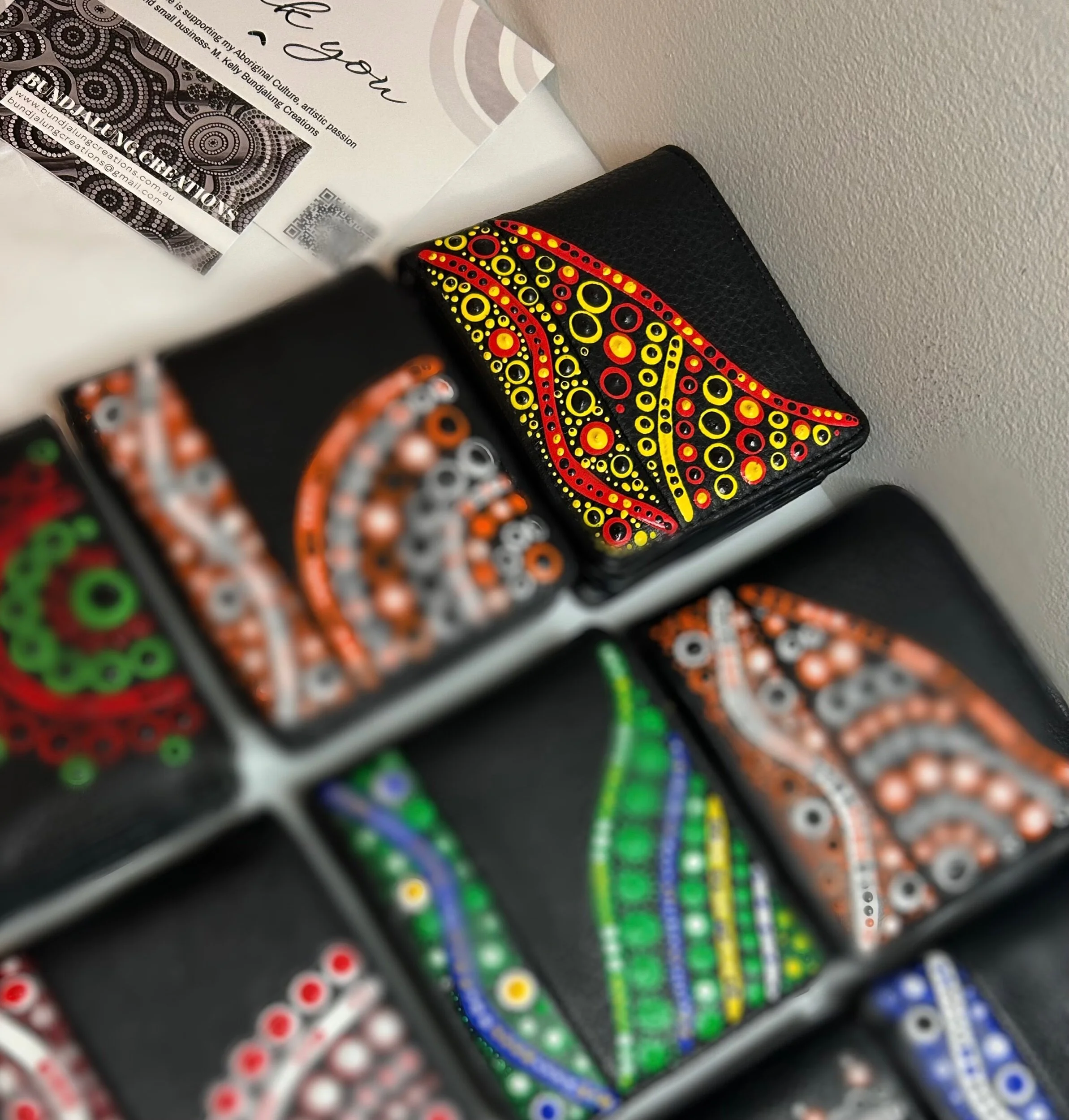 Aboriginal Flag Colour Wallets