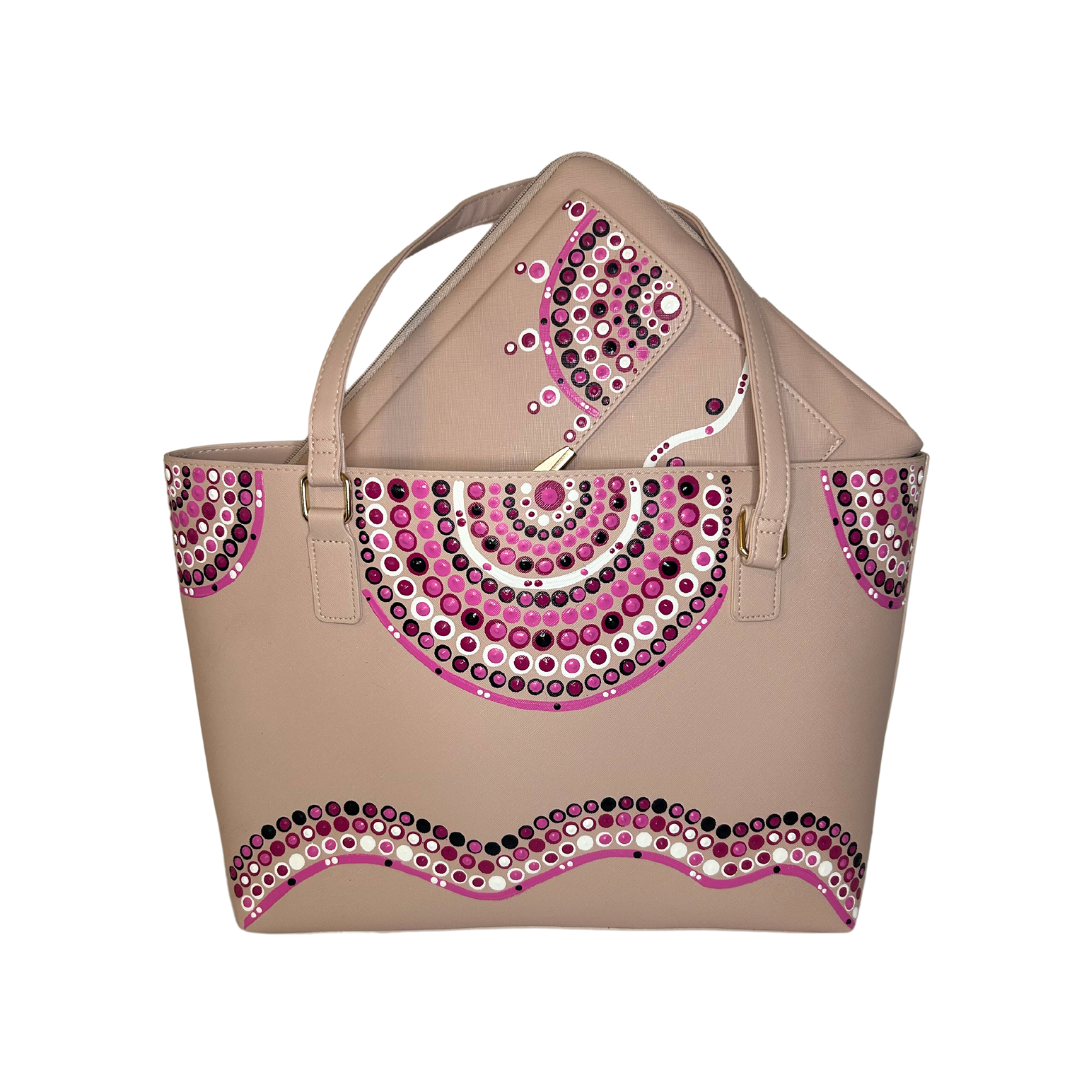 Tote Bag & Laptop Case- Pretty Pink