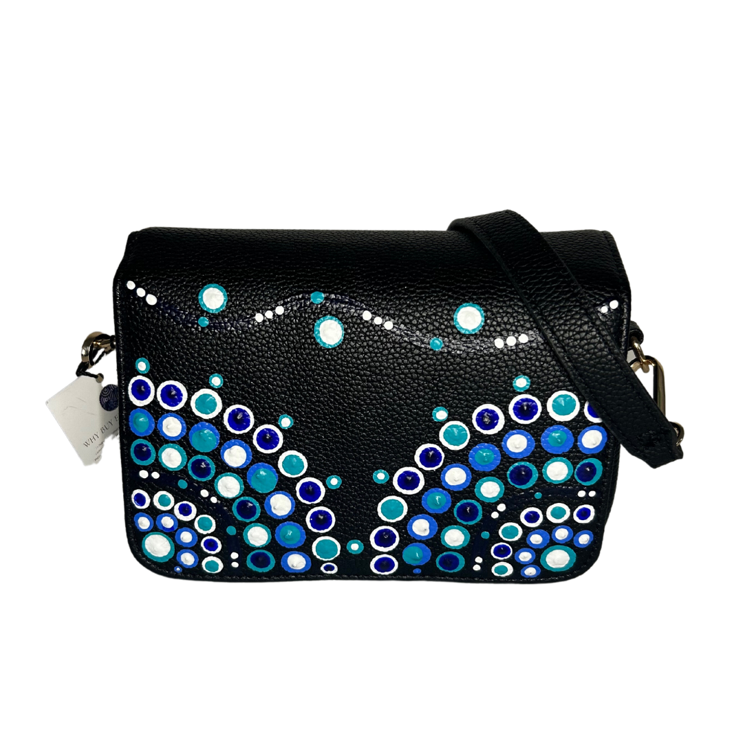 Front Flap Crossbody Bag-Blues
