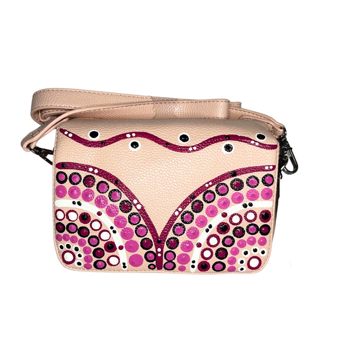 Front Flap Crossbody Bag-Pretty Pink