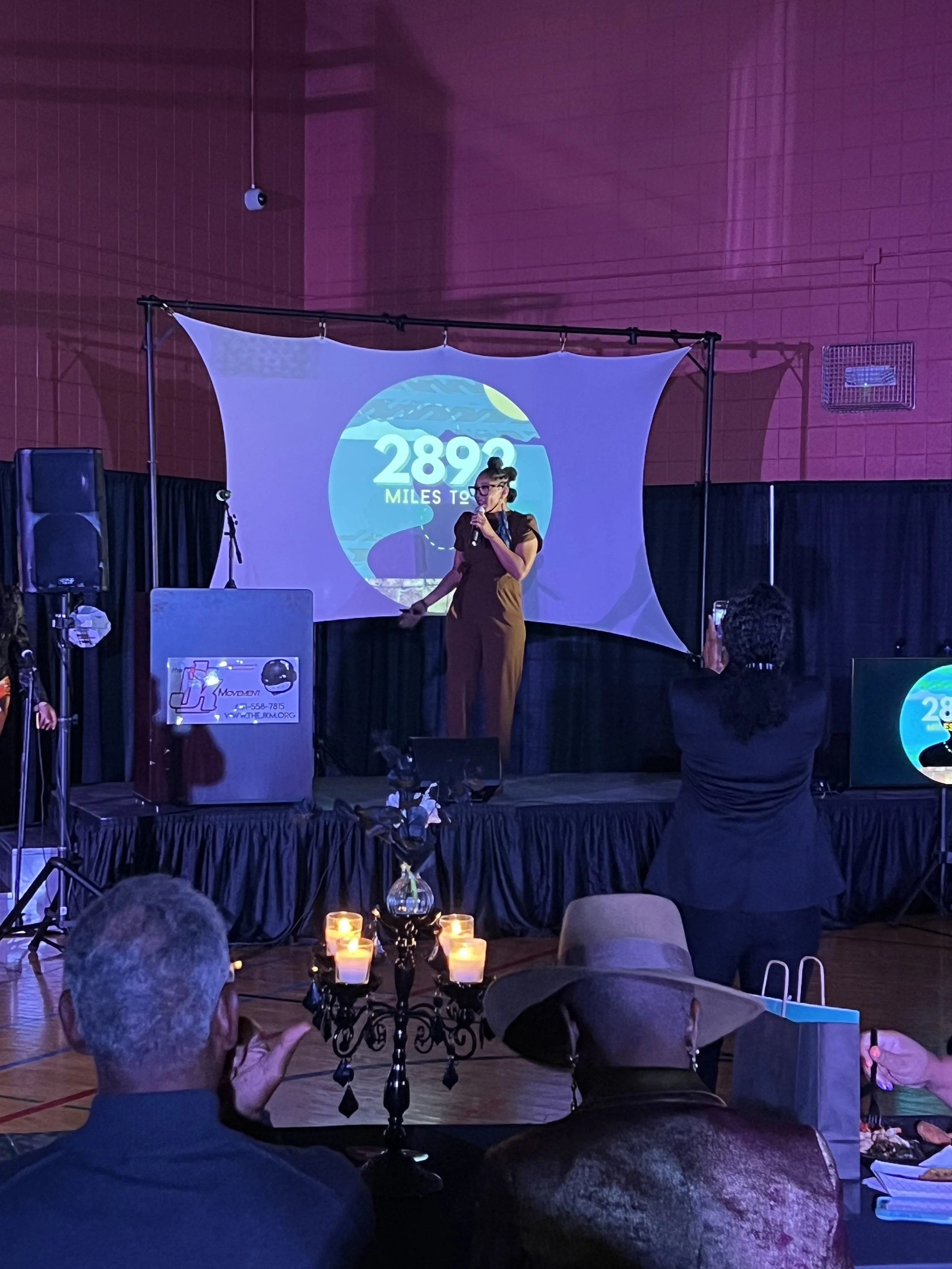 Jaraux Washington kicking off the 2892 Rondo Launch Party, October 16, 2022