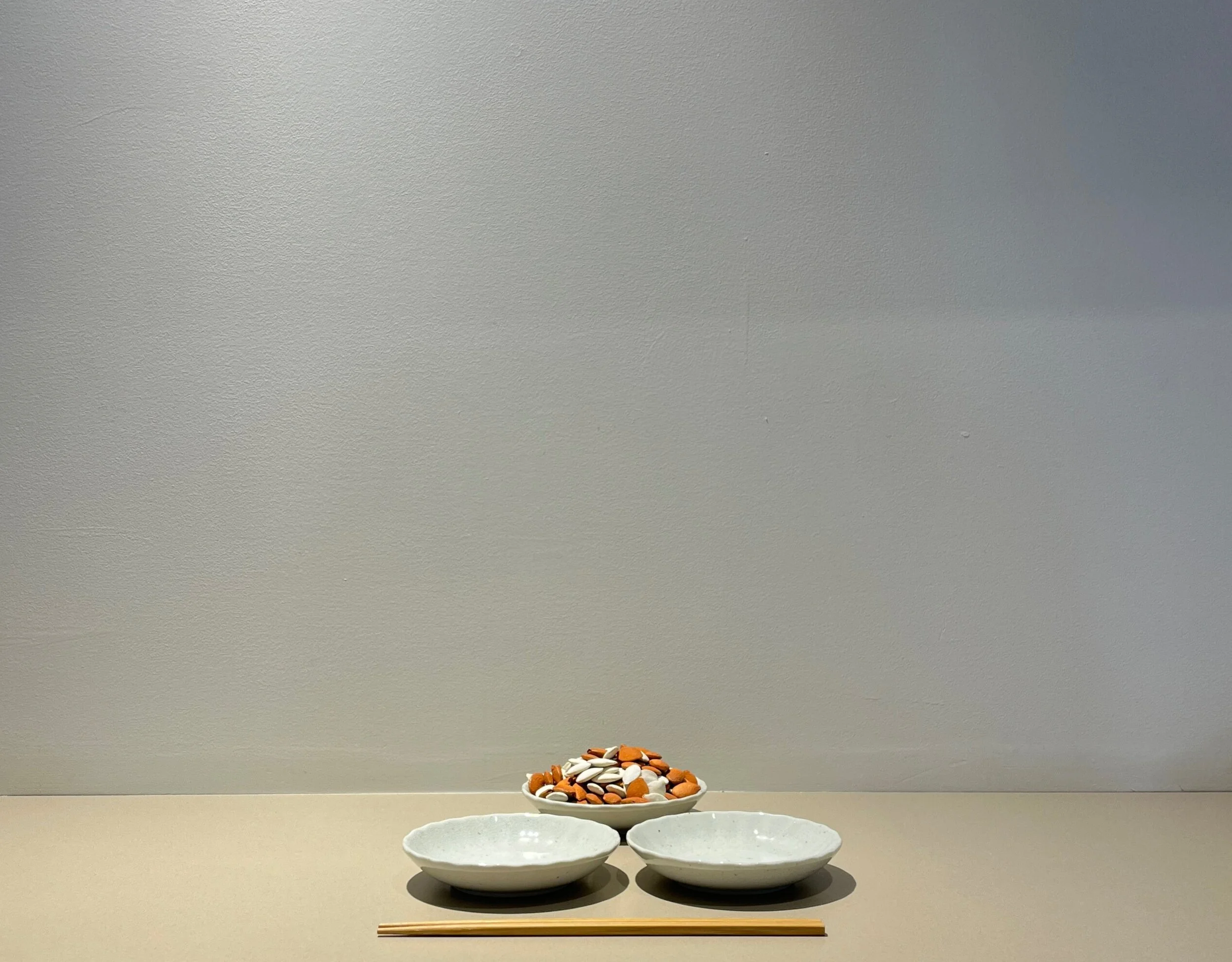 Pumpkin is present seed sorting station