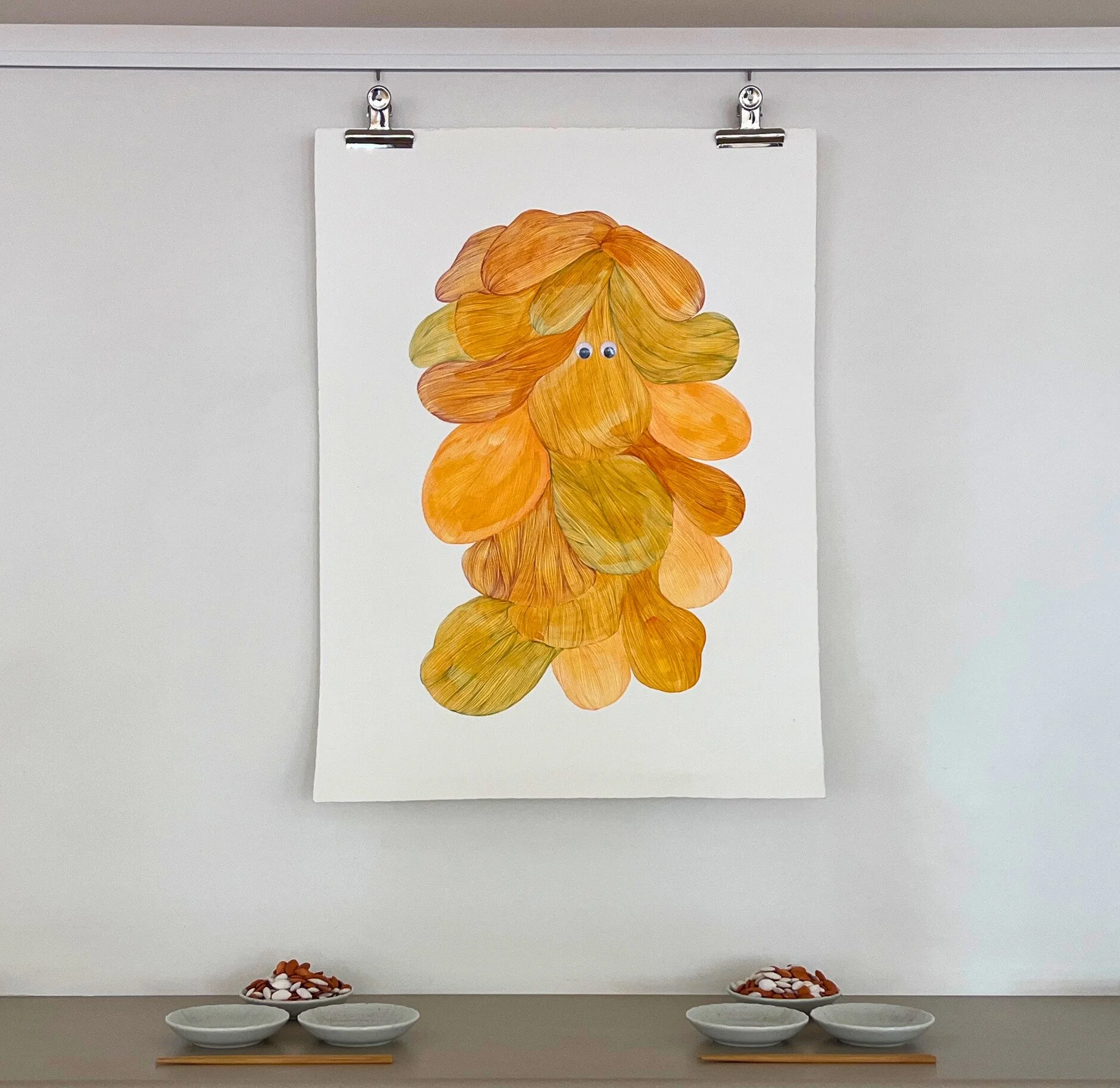 Pumpkin is present seed sorting station