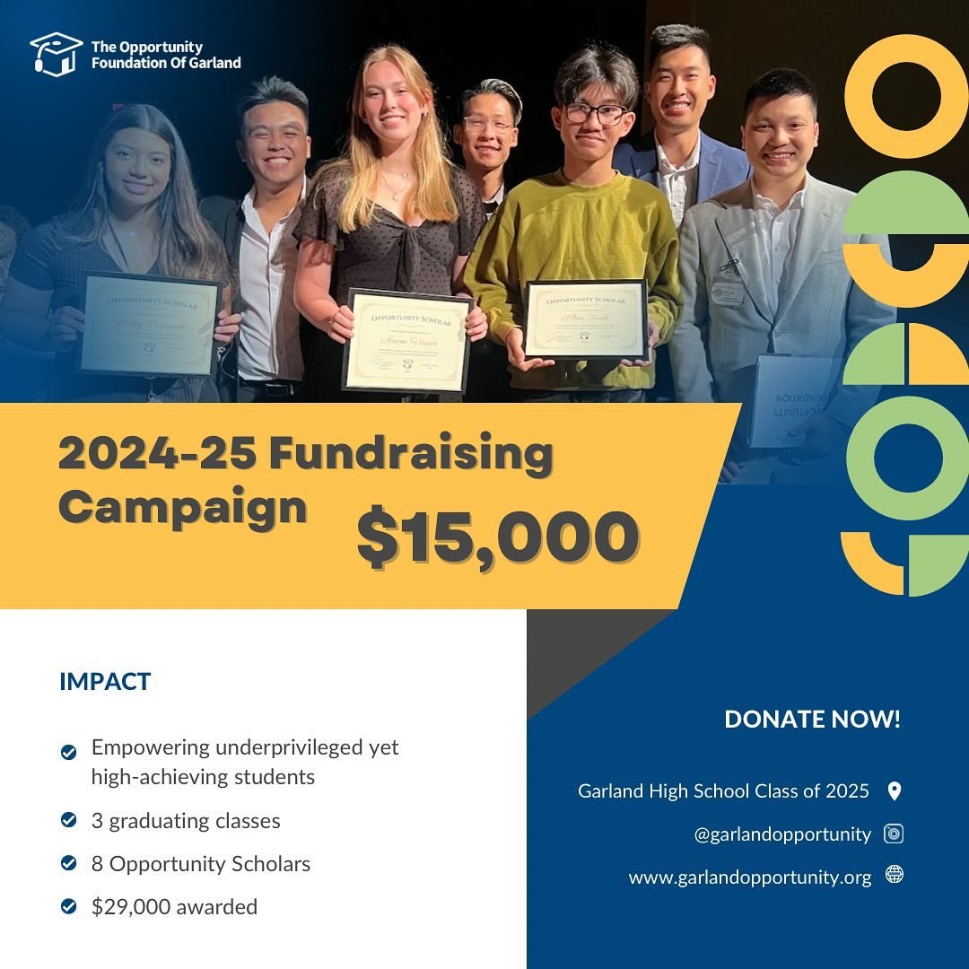 Kicking off Year 4! Thanks to your incredible support, we were able to award $15,000 in scholarships to three deserving graduates. This year, we&rsquo;re aiming to match last year&rsquo;s goal of another $15k! Together, let&rsquo;s continue to make a