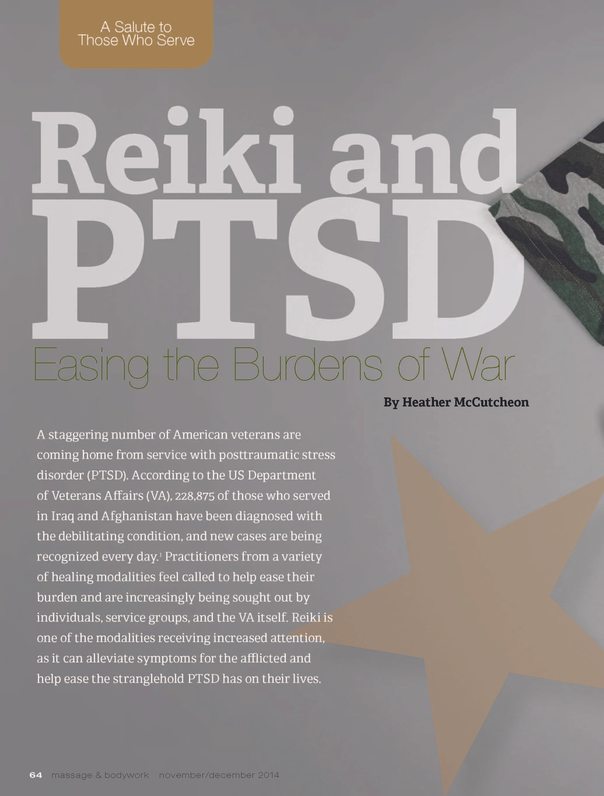 How to Launch a Reiki for Vets Volunteer Program