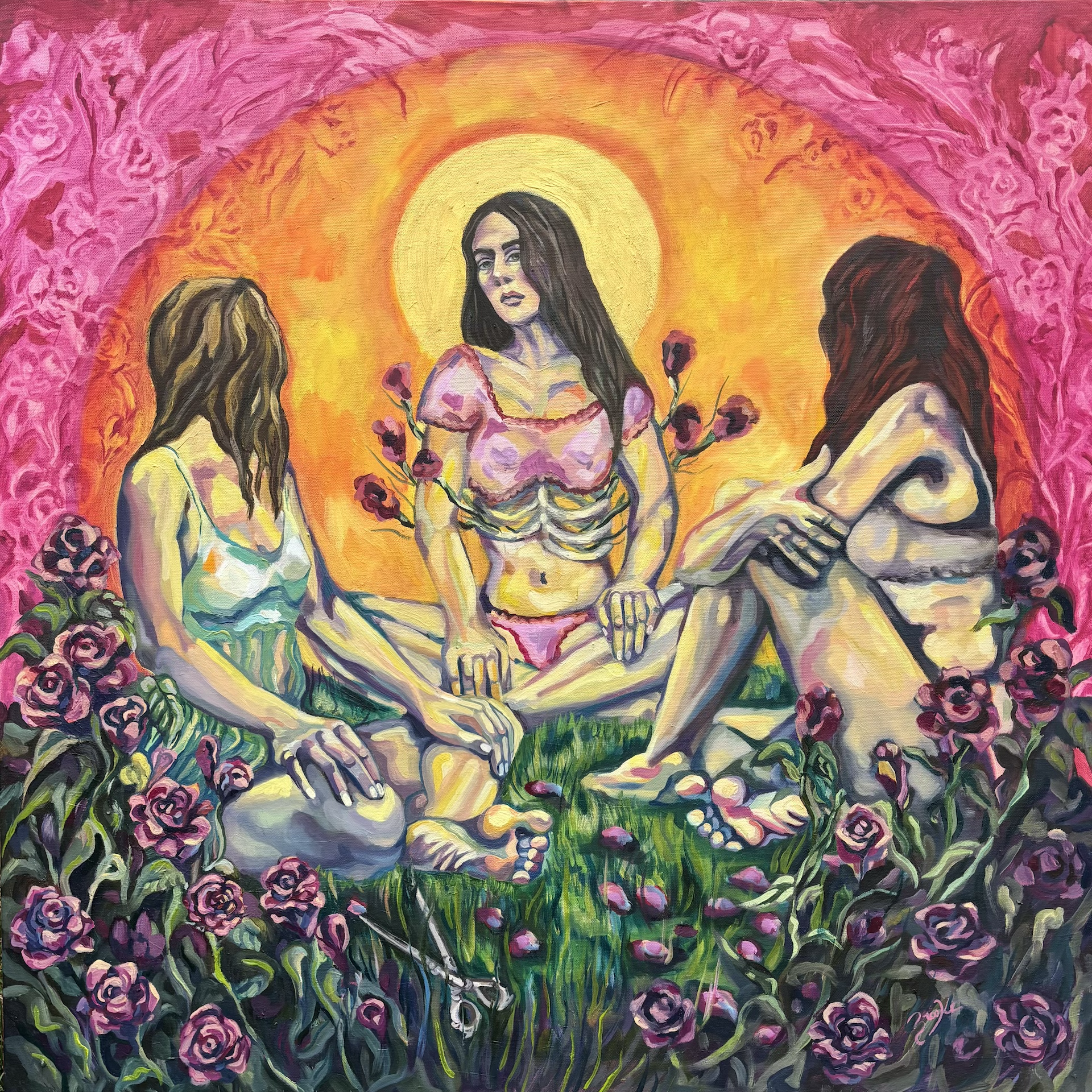 Deadheading, Oil on Canvas, 26" x 36", 2025