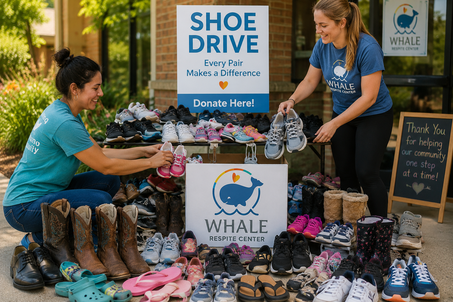 WHALE’s Community Shoe Drive Fundraiser