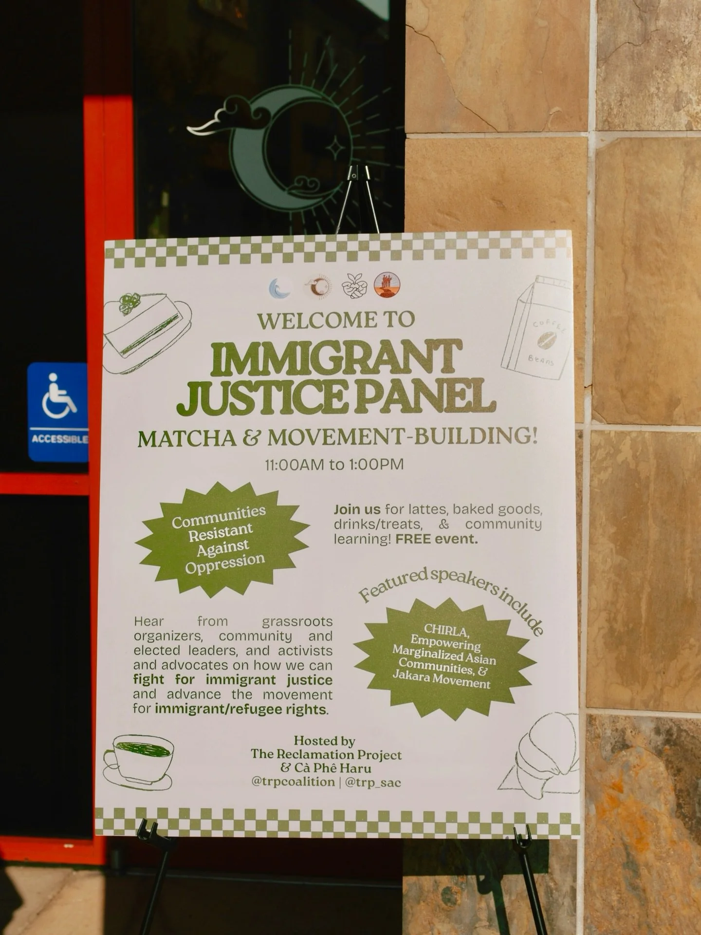 IMMIGRANT JUSTICE PANEL - MATCHA &amp; MOVEMENT-BUILDING! 🍵🌿💫 a smashing success this weekend with @trpcoalition x @capheharu ❤️&zwj;🔥 ⋆✴︎˚｡⋆

​@trpcoalition was proud to host our long-awaited IMMIGRANT JUSTICE PANEL today at C&agrave; Ph&ecirc; 
