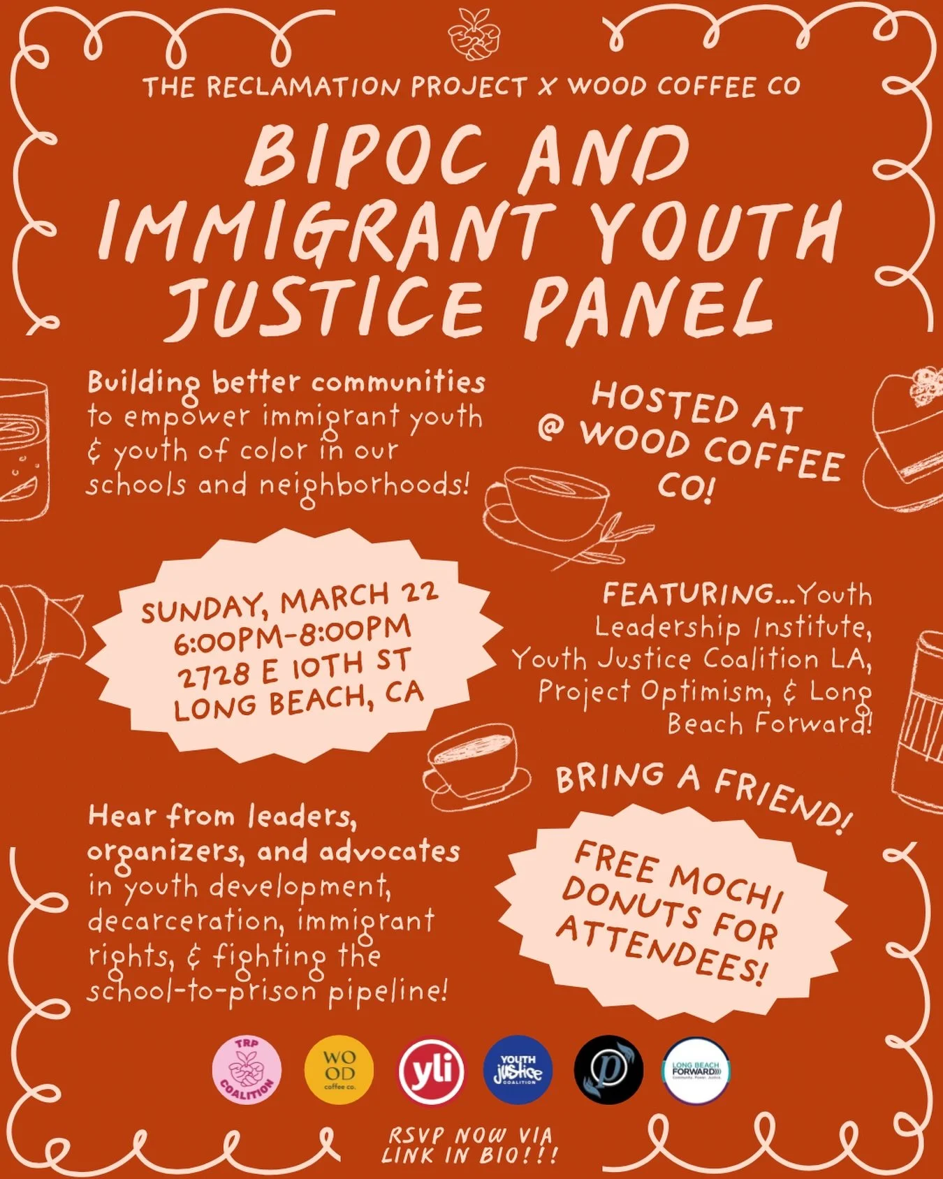 3 DAYS OUT - REGISTER NOW! 🌞🌇🫶 Join the movement of social justice for immigrant youth &amp; youth of color in our schools, cities, &amp; neighborhoods! 🦋❤️&zwj;🔥

​​FREE MOCHI DONUTS FOR ALL ATTENDEES! 🍩🍡🍓🍰🍵 BRING YOUR FRIENDS!

​Hear from