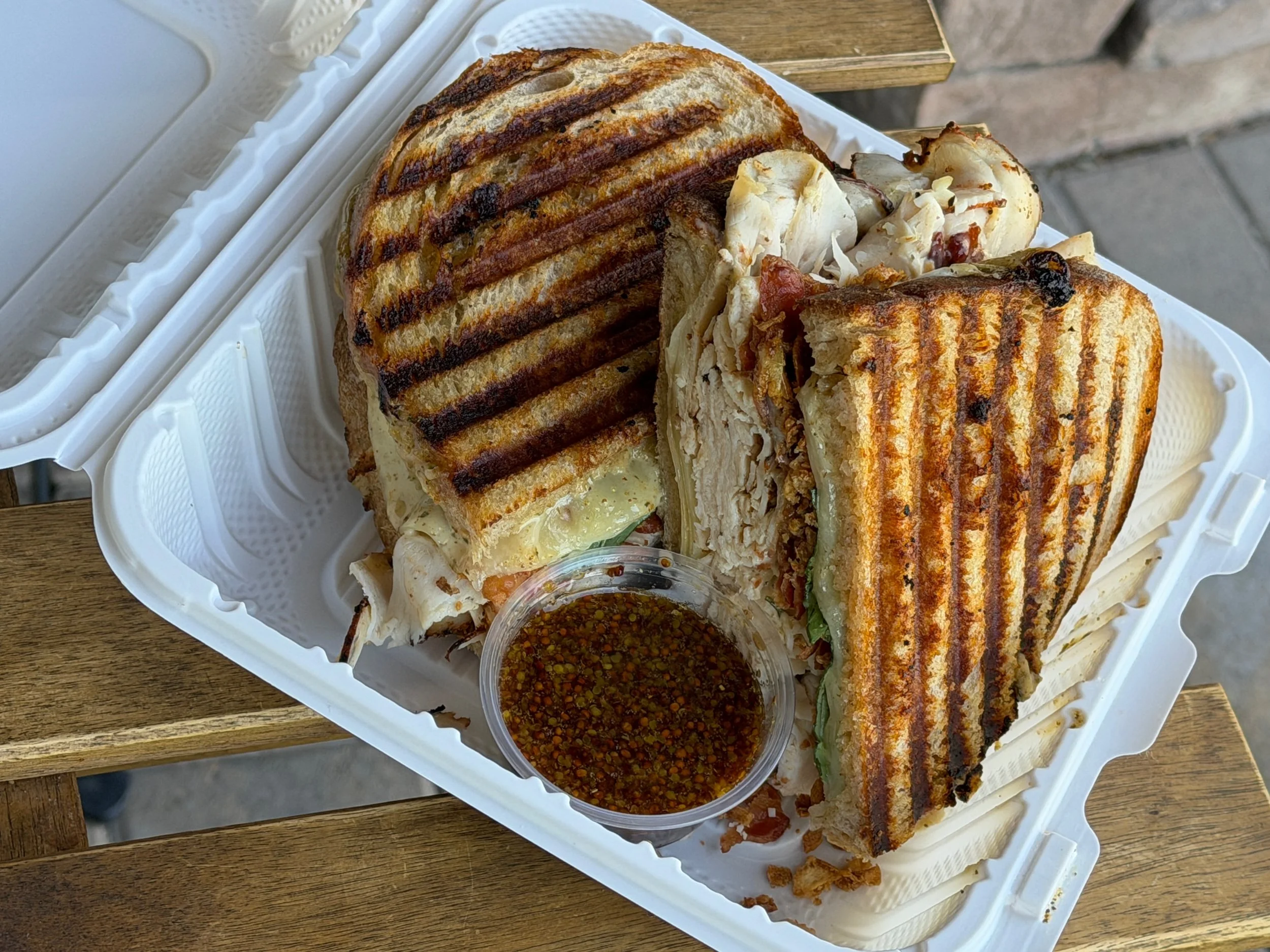 When Firebird John Hayden asks for his special back&hellip; you don&rsquo;t say no 😎

The Hayden 

Blackened turkey, bacon, provolone, crispy onions, fresh basil &amp; house chimichurri aioli. 
Served with old bay honey dijon on the side.

Available