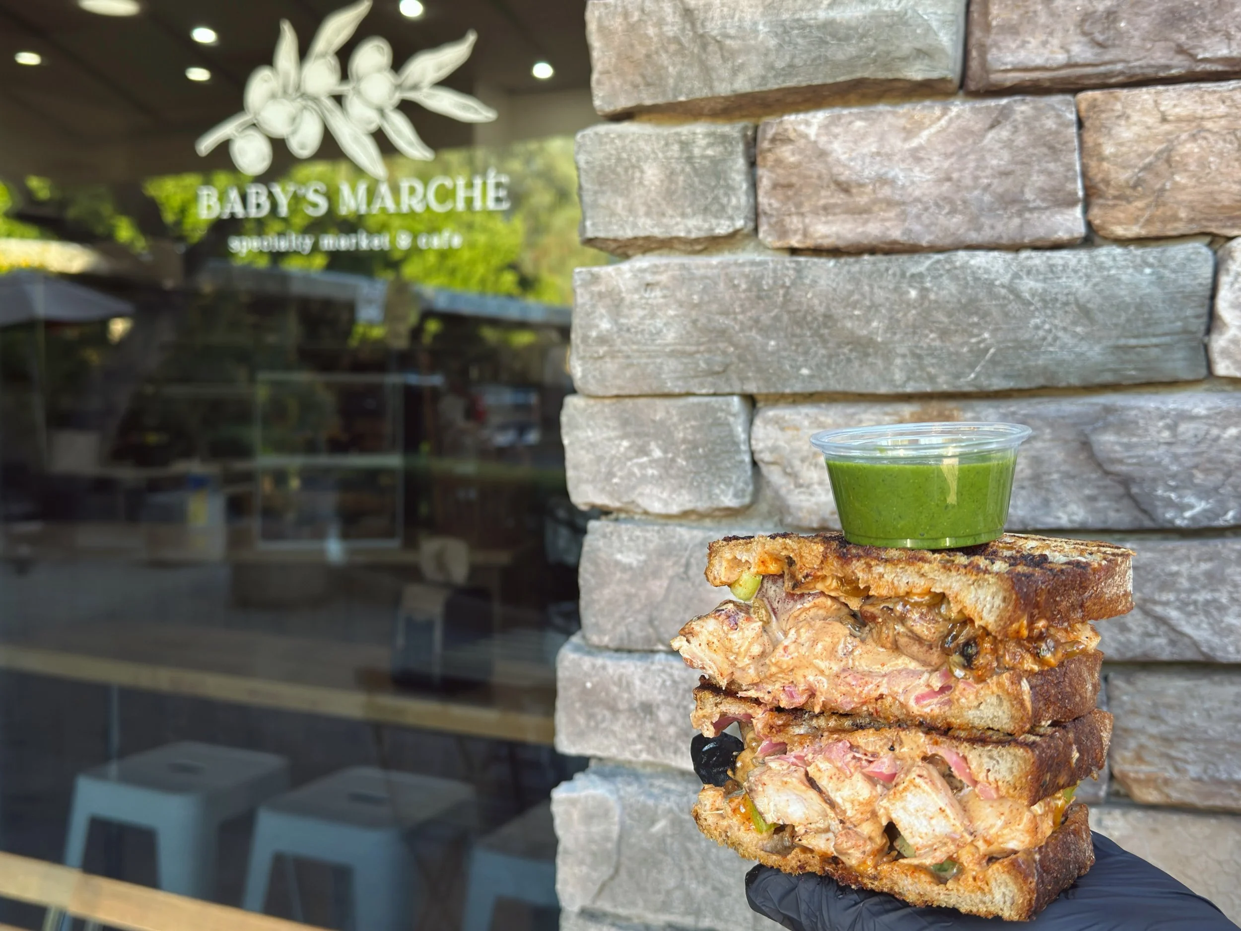 this week&rsquo;s special has a lot going on, in the best way.

The Tandoori 

smoked tandoori organic chicken breast, mediterranean aioli, chopped celery, golden raisins, pickled red onion, stacked on toasted bread. served with mint cilantro chutney