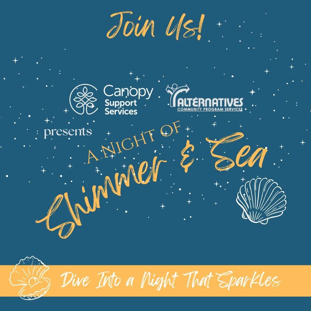 ONLY TWO WEEKS LEFT TO GET TICKETS! 💚

In partnership with Alternatives Community Program Services we are proud to present the first annual "Shimmer &amp; Sea", Under the Sea themed adult prom on Friday, June 26th from 5:30-8:30pm at Alter