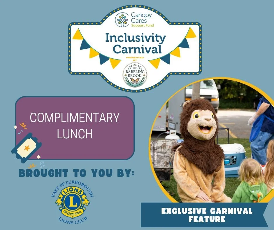 REGISTER NOW! CARNIVAL IS BACK! 🎪🍿🎶

We are thrilled to invite you to our 4th Annual Canopy Cares Inclusivity Carnival - a joyful celebration of community, connection, and inclusion!

This event wouldn't be possible without the continued support o