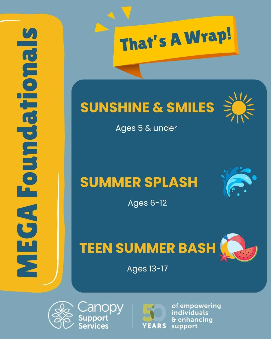 ☀️ What a Summer! ☀️
 
What better way to wrap up an incredible summer than by looking back at the fun, laughter, smiles, and memories we made together! 💙
 
This summer, we had an amazing time hosting our MEGA Foundationals events!
 
🌞 Sunshine &am