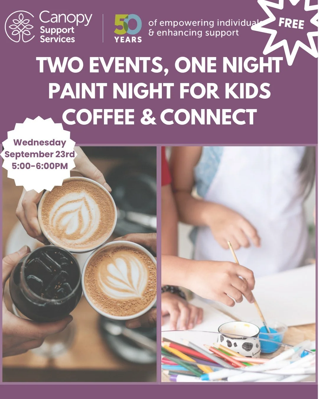 🌟 Two Great Opportunities for Children with ASD and Their Caregivers! 🌟

Looking for a fun activity for your child and a chance to connect with other caregivers? Join us at Canopy Support Services for these upcoming autism-friendly events in Peterb