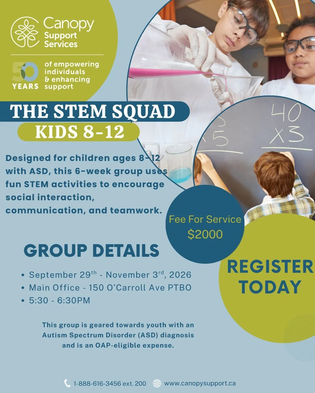 📢 Calling All Future STEM Explorers! 🧩🔬🏗️

Join our 6-Week Social STEM Group for children ages 8&ndash;12 with ASD who enjoy building, creating, problem-solving, and making new friends!

Each week, participants will engage in fun, hands-on STEM a