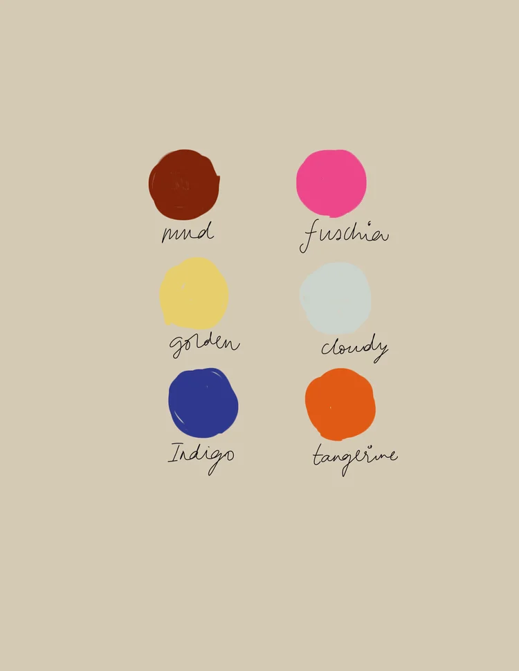 Gulab jamun color palette