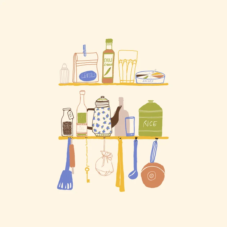 Kitchen things illustration