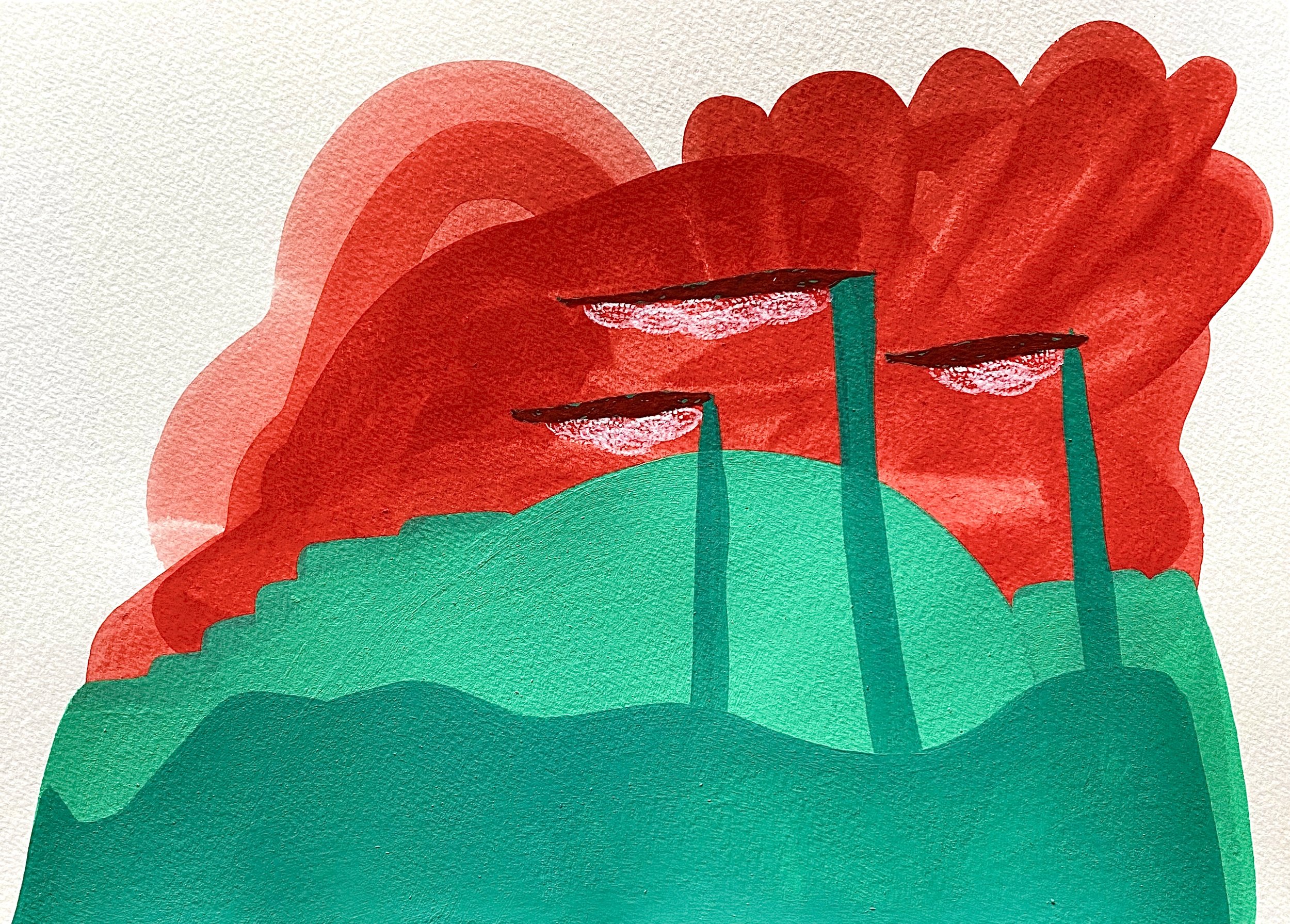 Bypass 2020, 21 x 29.7cm, Vinyl Emulsion on 360gsm Paper