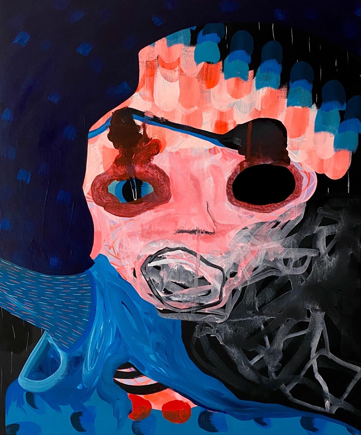 Reworking Brenda, 2022, 56 x 46cm
Vinyl Emulsion & Acrylic on Linen